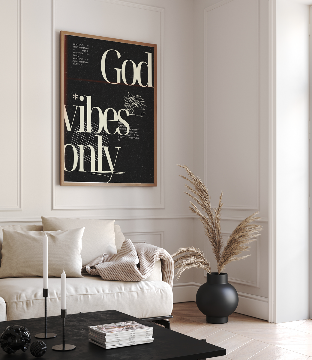 God vibes only | Christian Home Decor | Inspirational Bible Verses ...