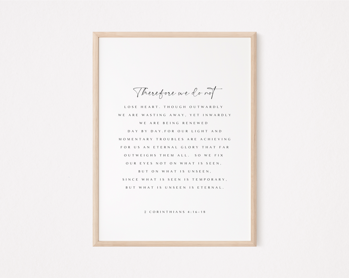 Corinthians 4 16 18 Scripture Wall Art Scripture Bella corinthians-4-16-18-scripture-wall-art-scripture-bella