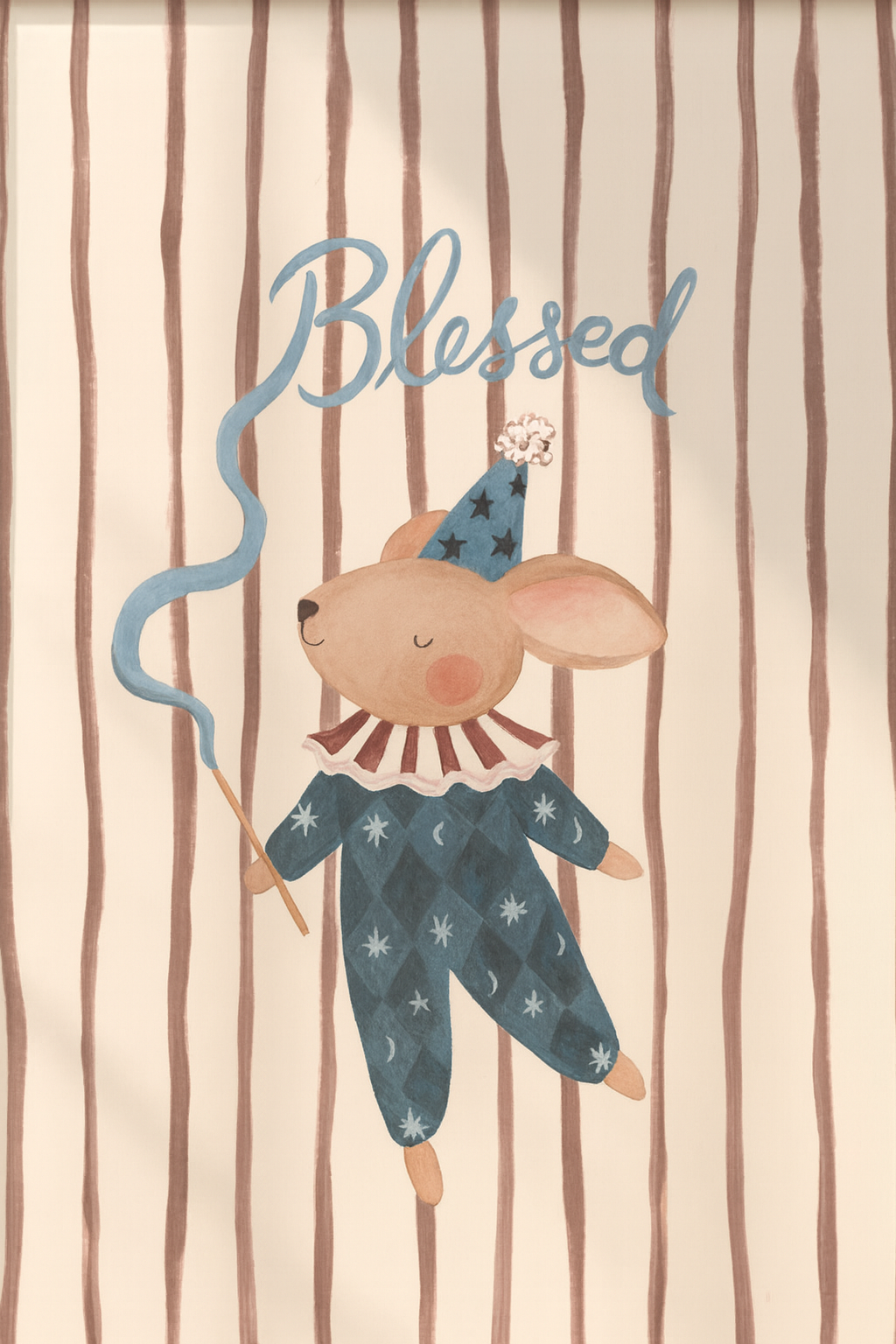 "Blessed" Circus Bunny Art Print