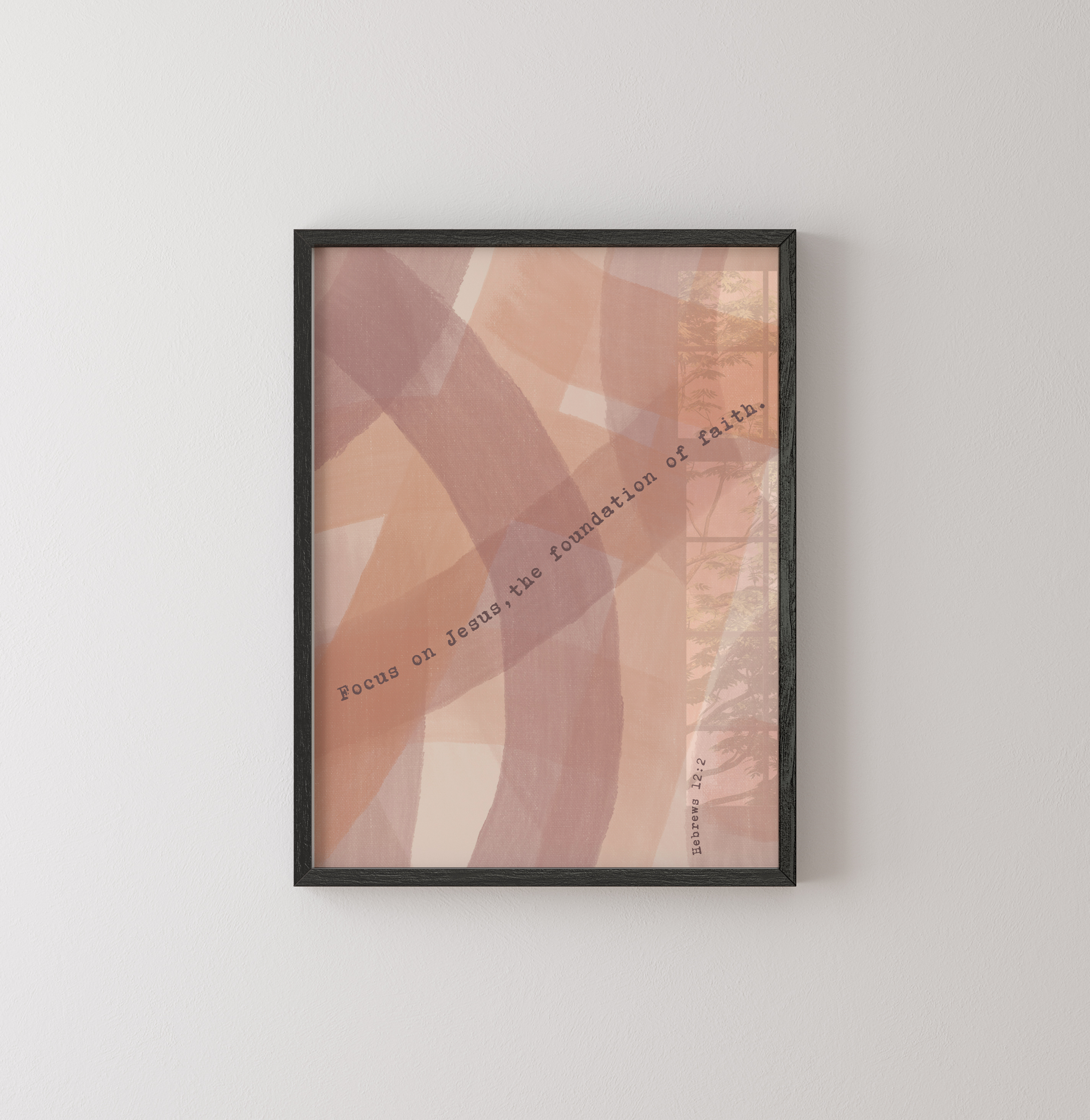 Hebrews 12:2- Christian Art Print