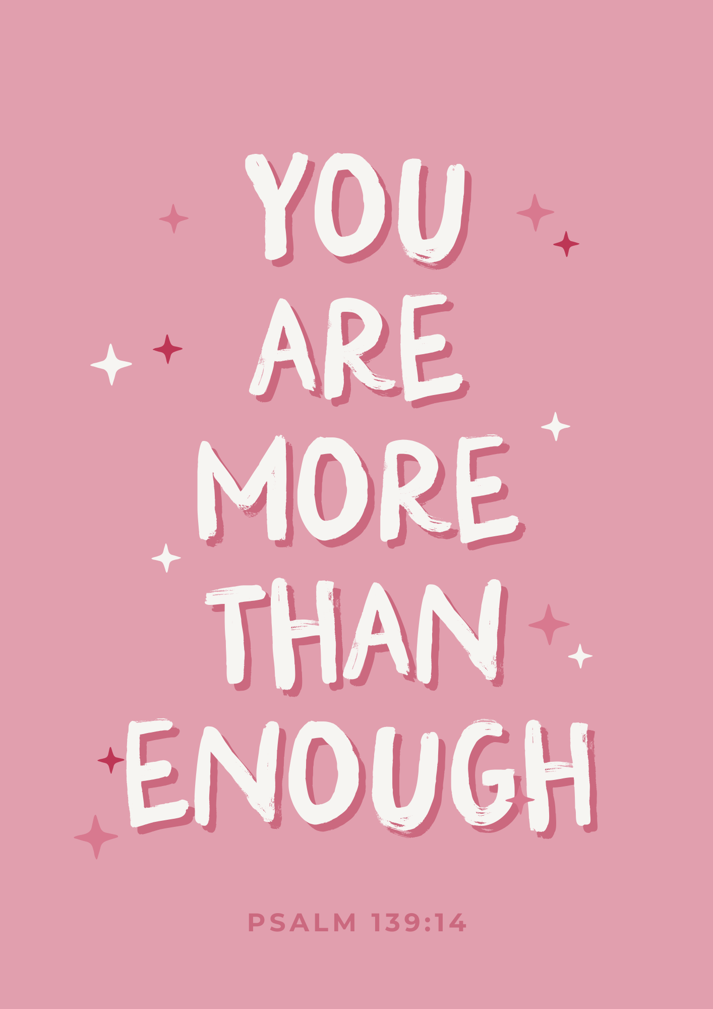 You Are More Than Enough-  Christian Art Print