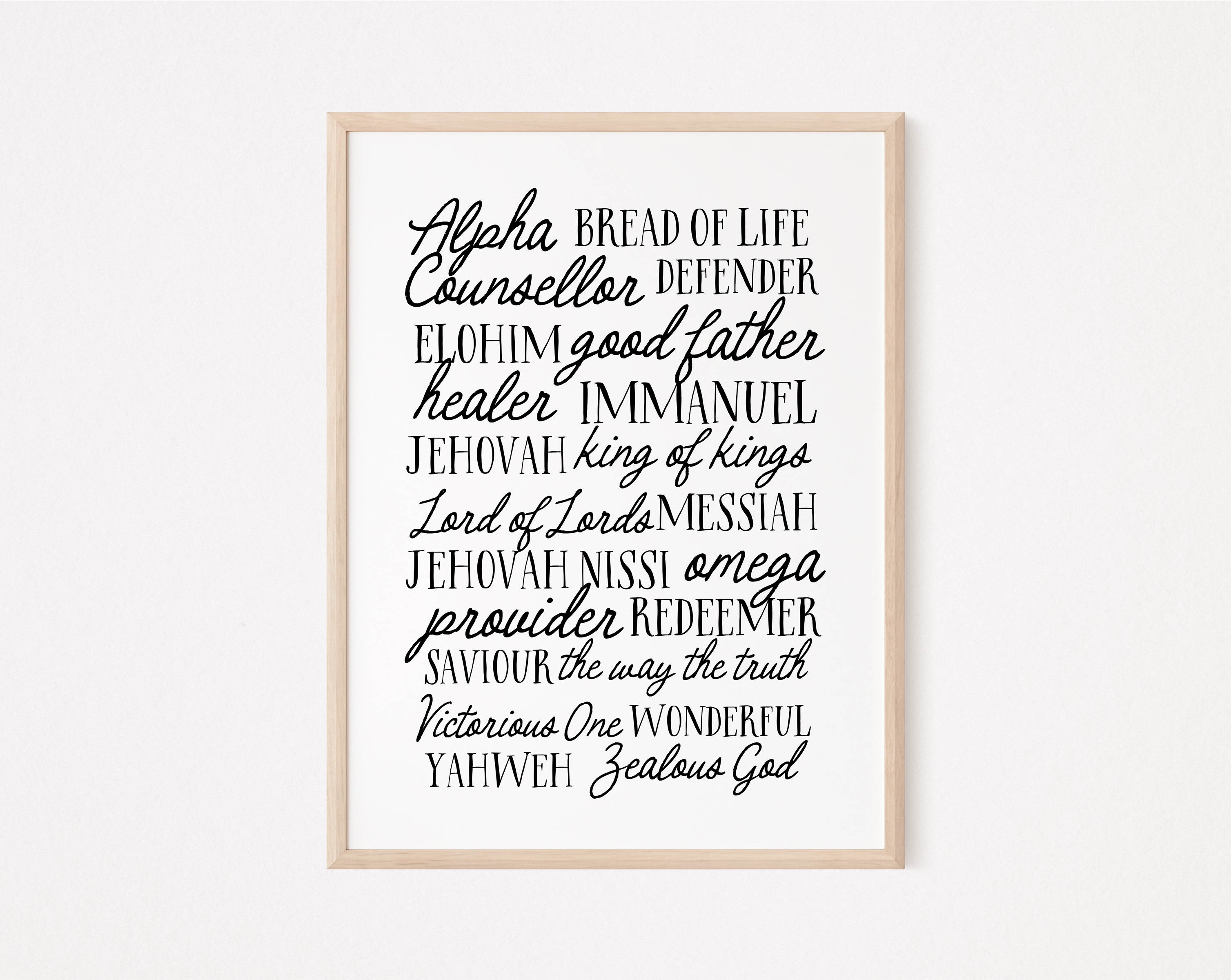 Names of God Art Print