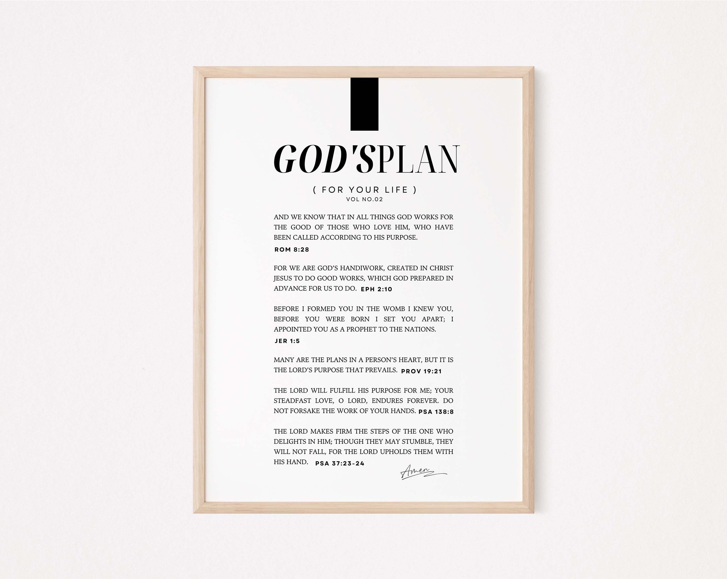 God's Plan V2 Art Print