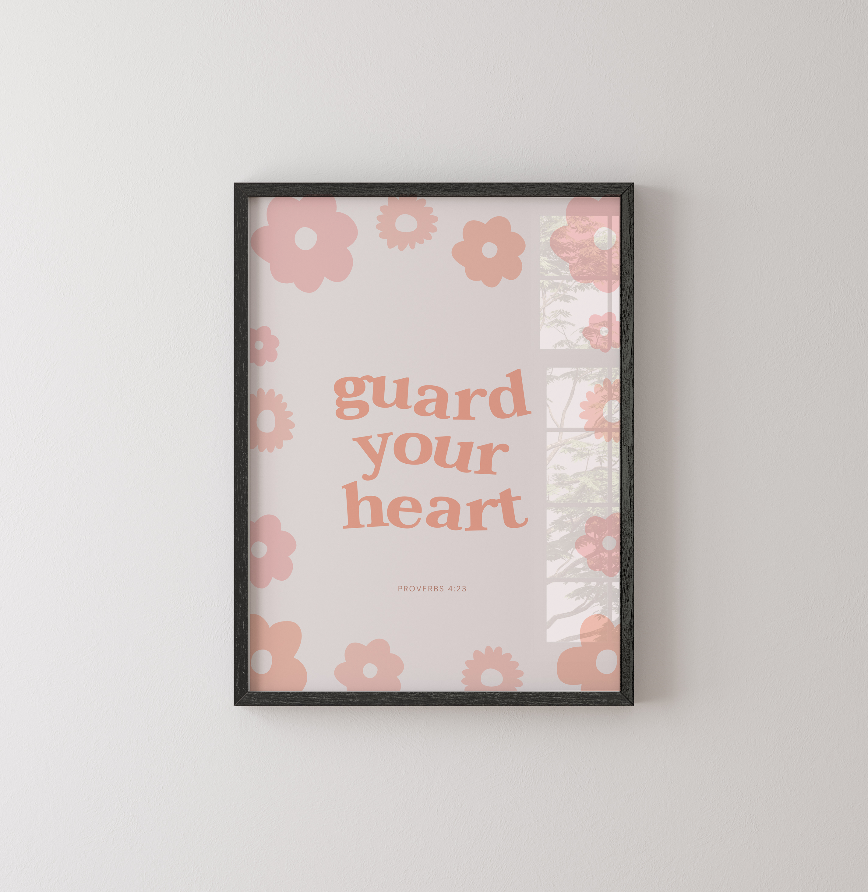 Proverbs 4:23 - Christian Art Print