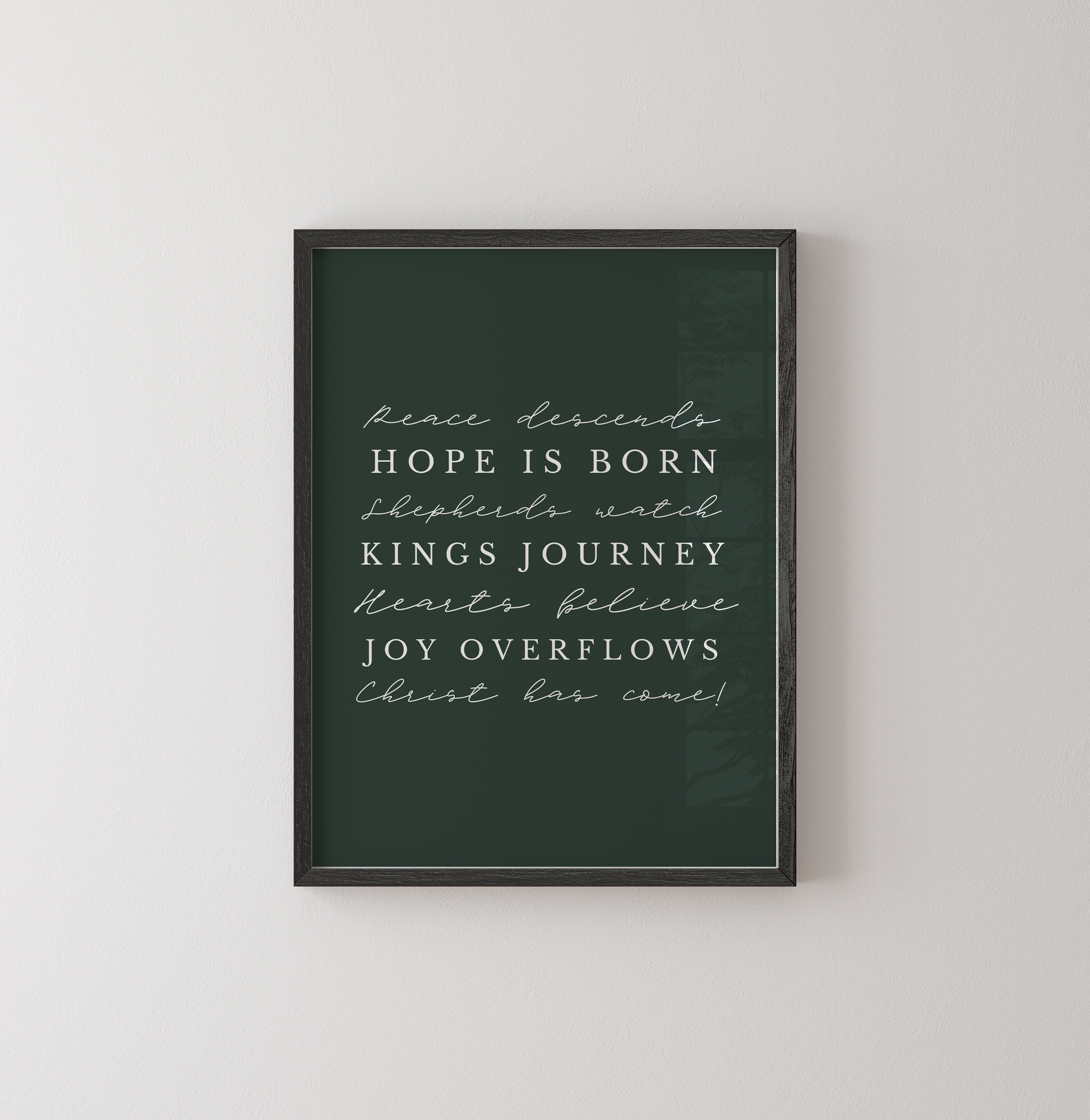 Hope, Peace, and Joy Art Print