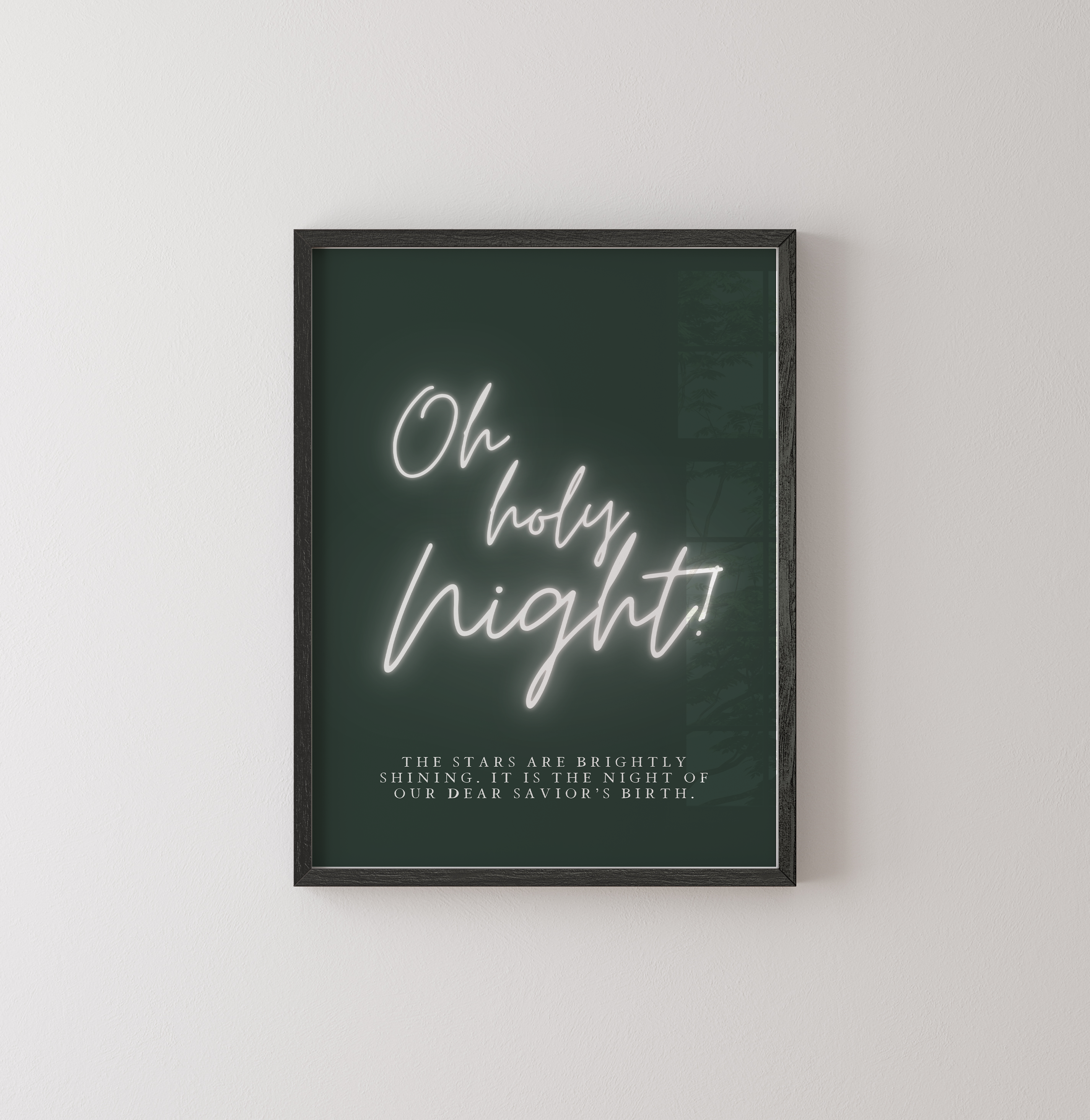 Oh Holy Night Nativity Art Print