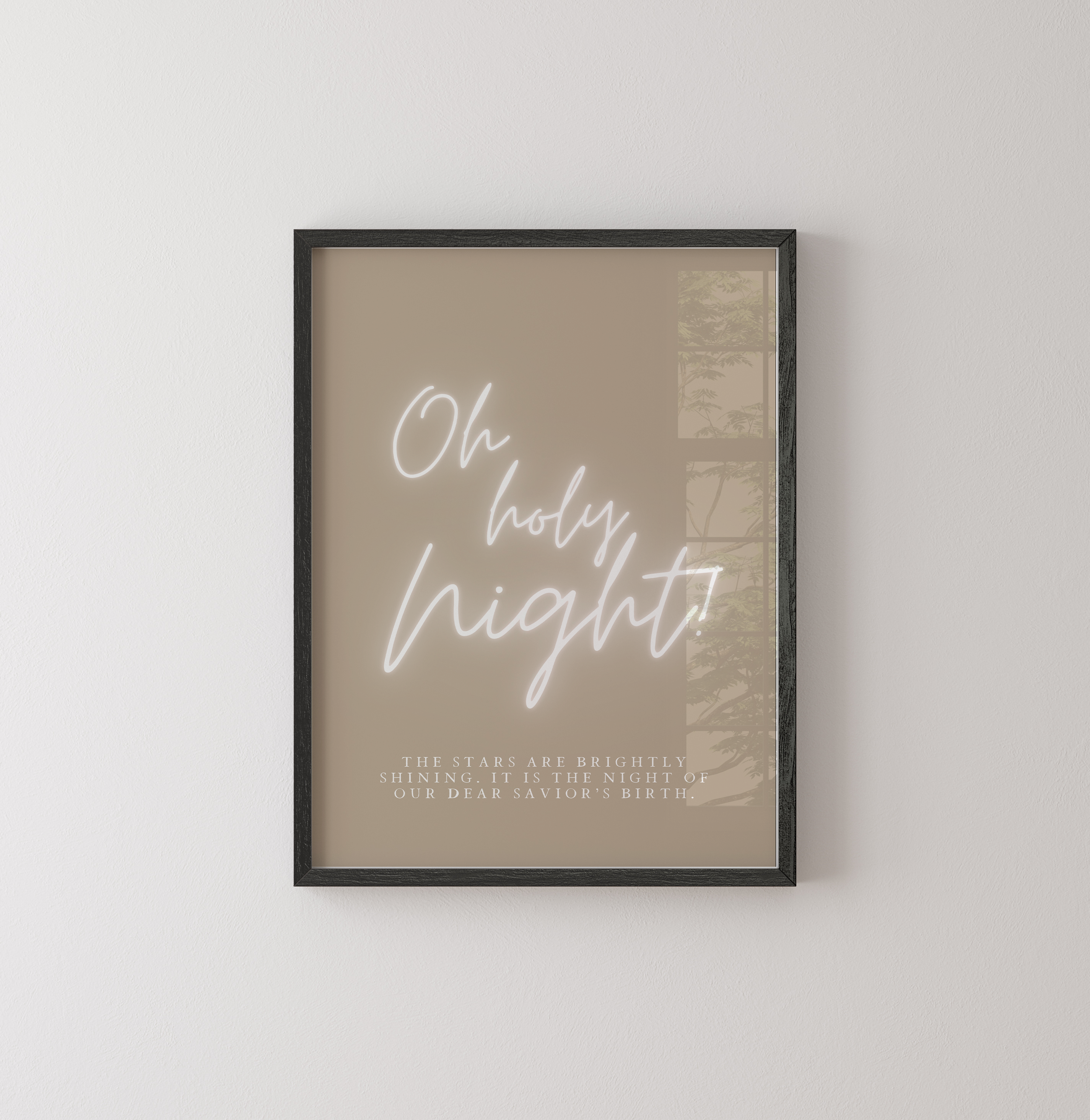 Oh Holy Night Nativity Art Print