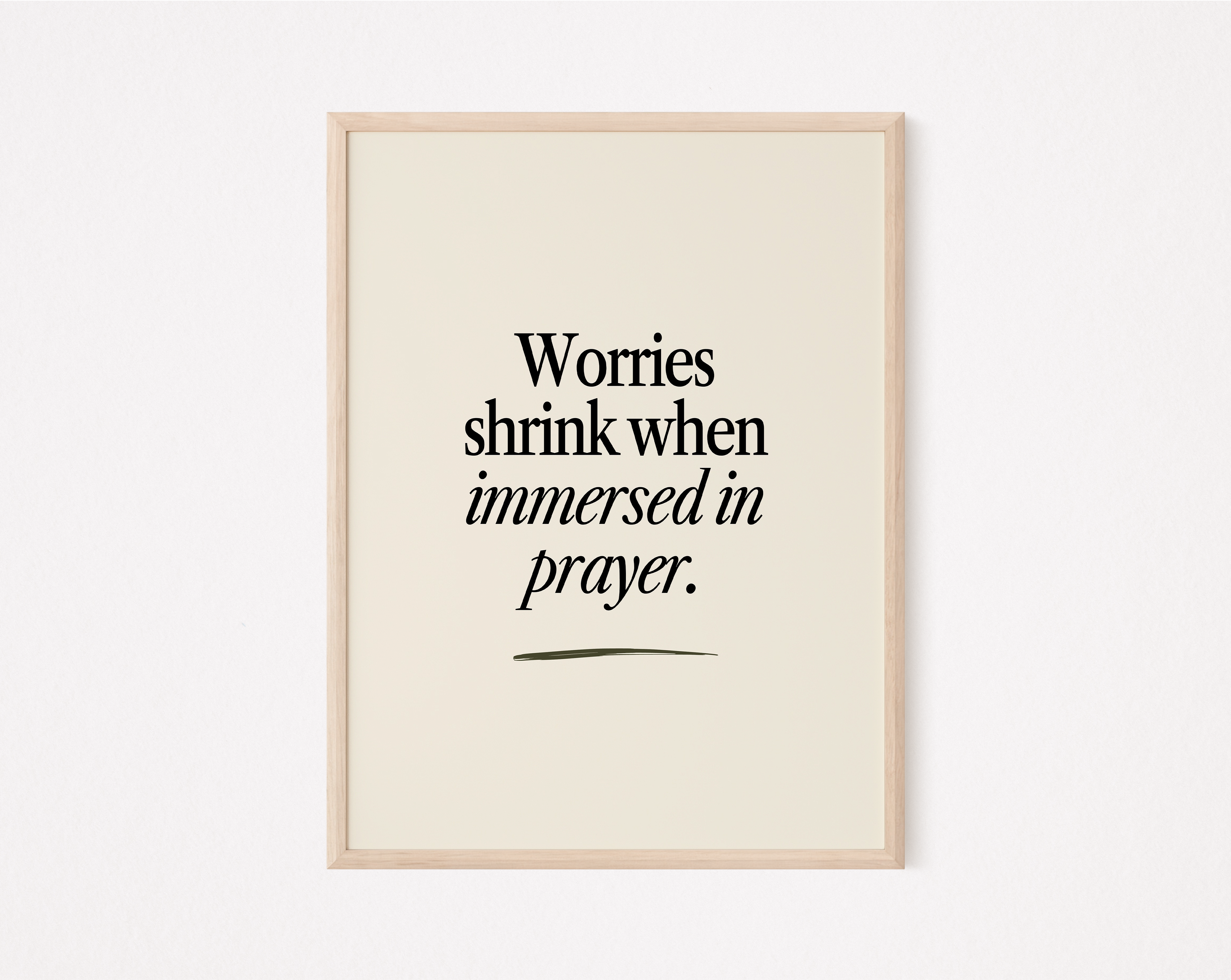 Immersed In Prayer (Digital Art Print)