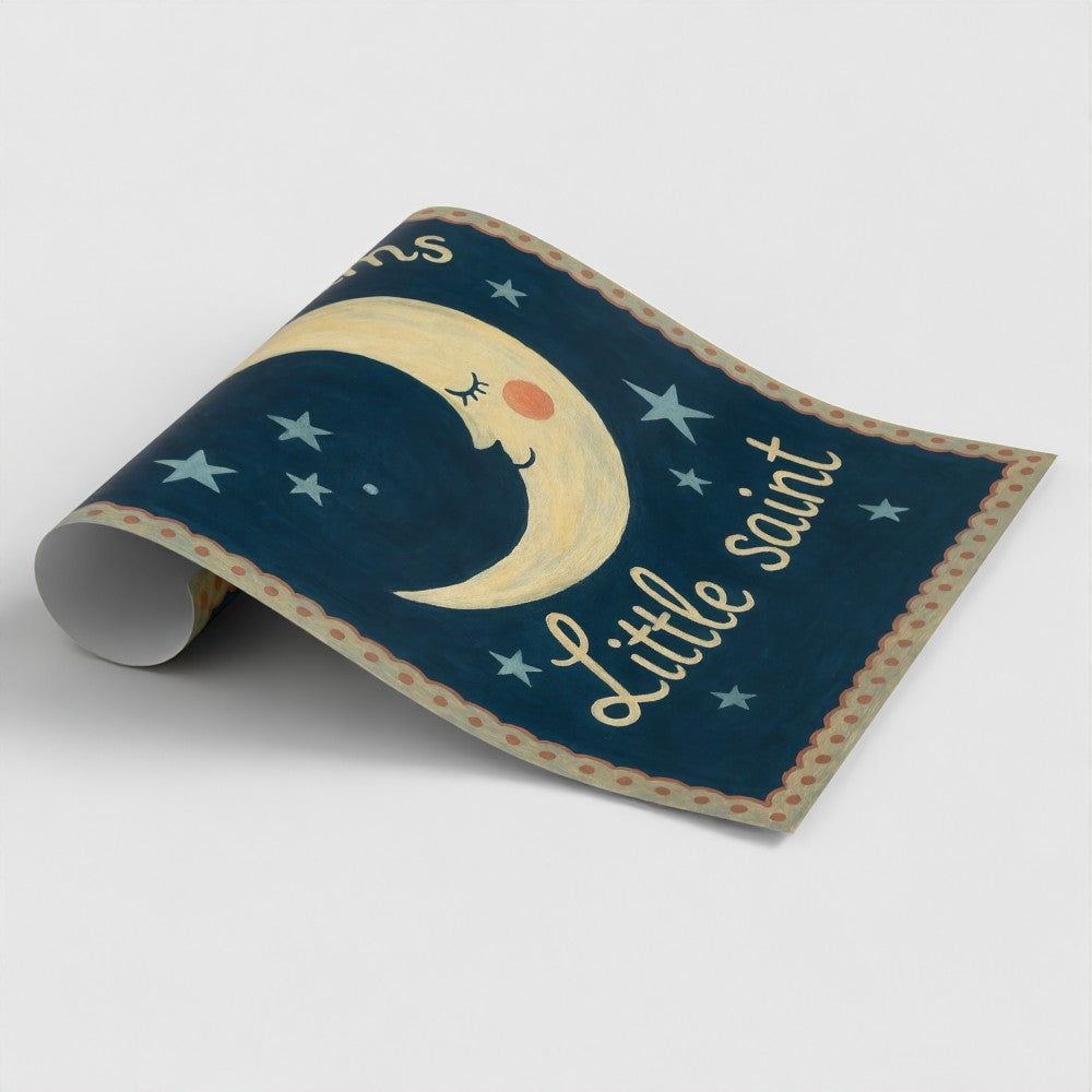 Sweet Dreams Little Saint Art Print – Christian Nursery Wall Art