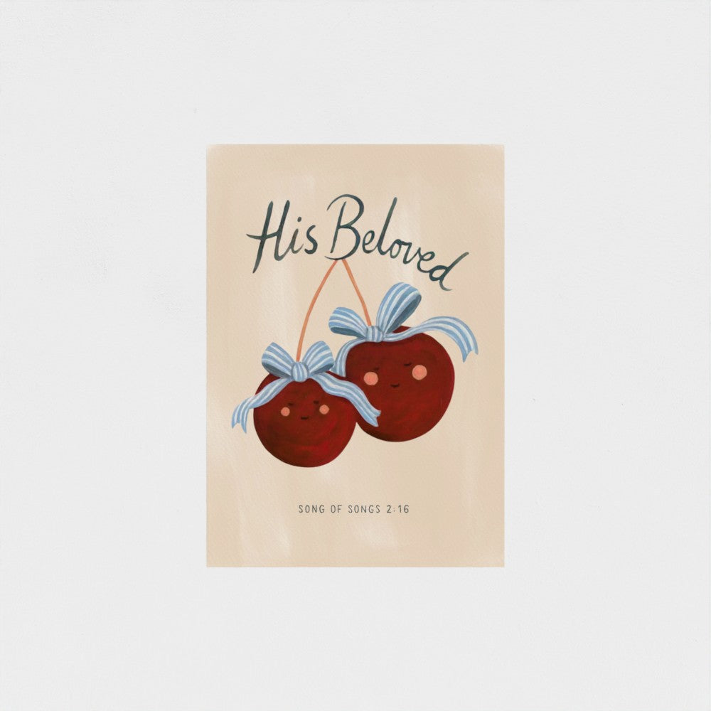 "His Beloved" Cherries Art Print - Song of Songs 2:16