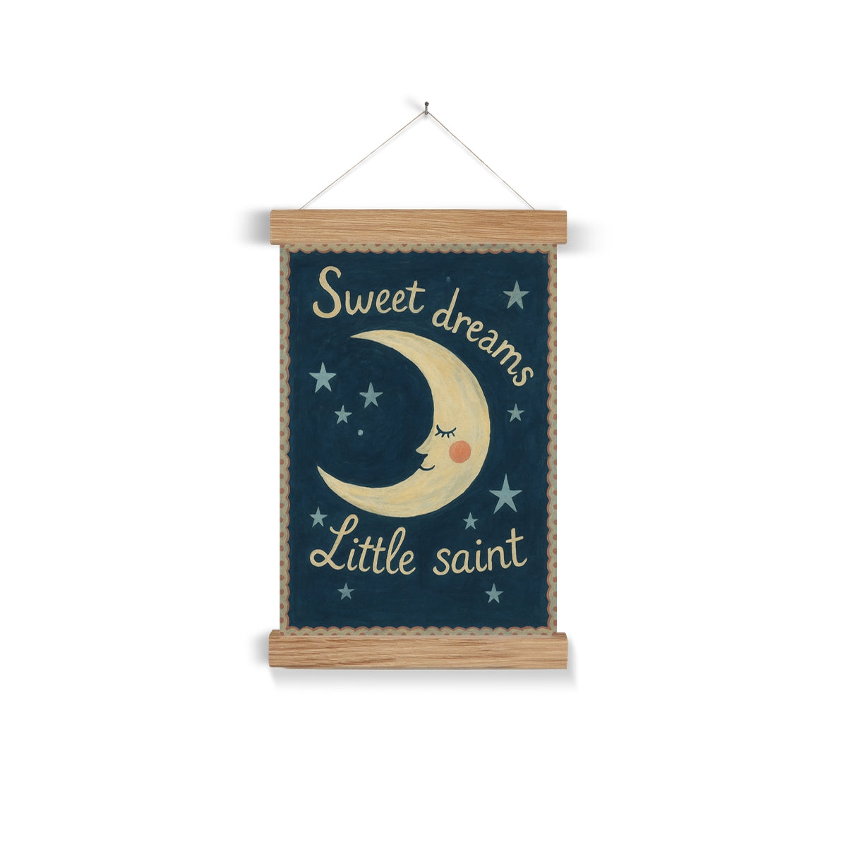 Sweet Dreams Little Saint Art Print – Christian Nursery Wall Art