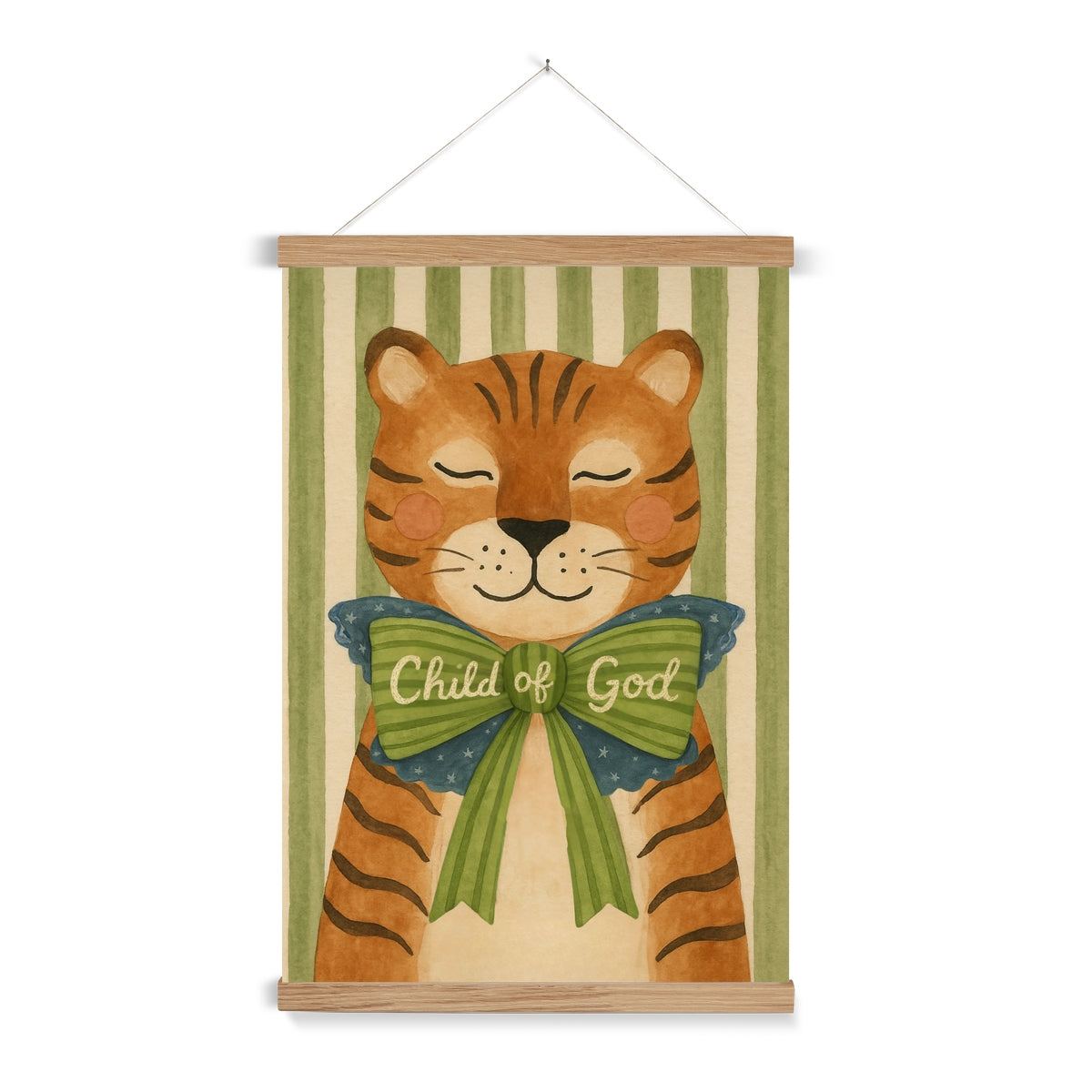 "Child of God" Tiger Kids Christian Art Print