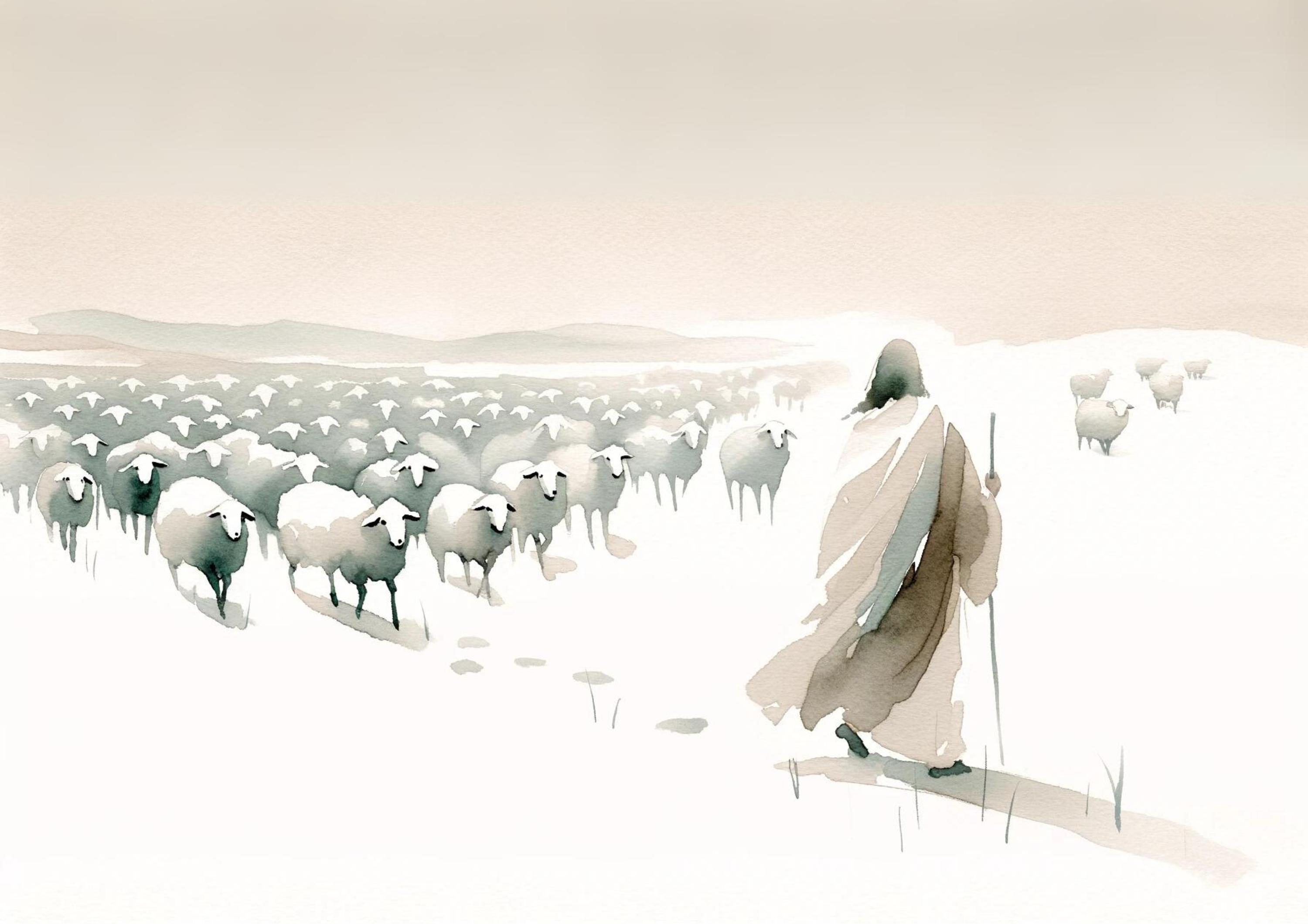 The Parable of the Lost Sheep Art Print