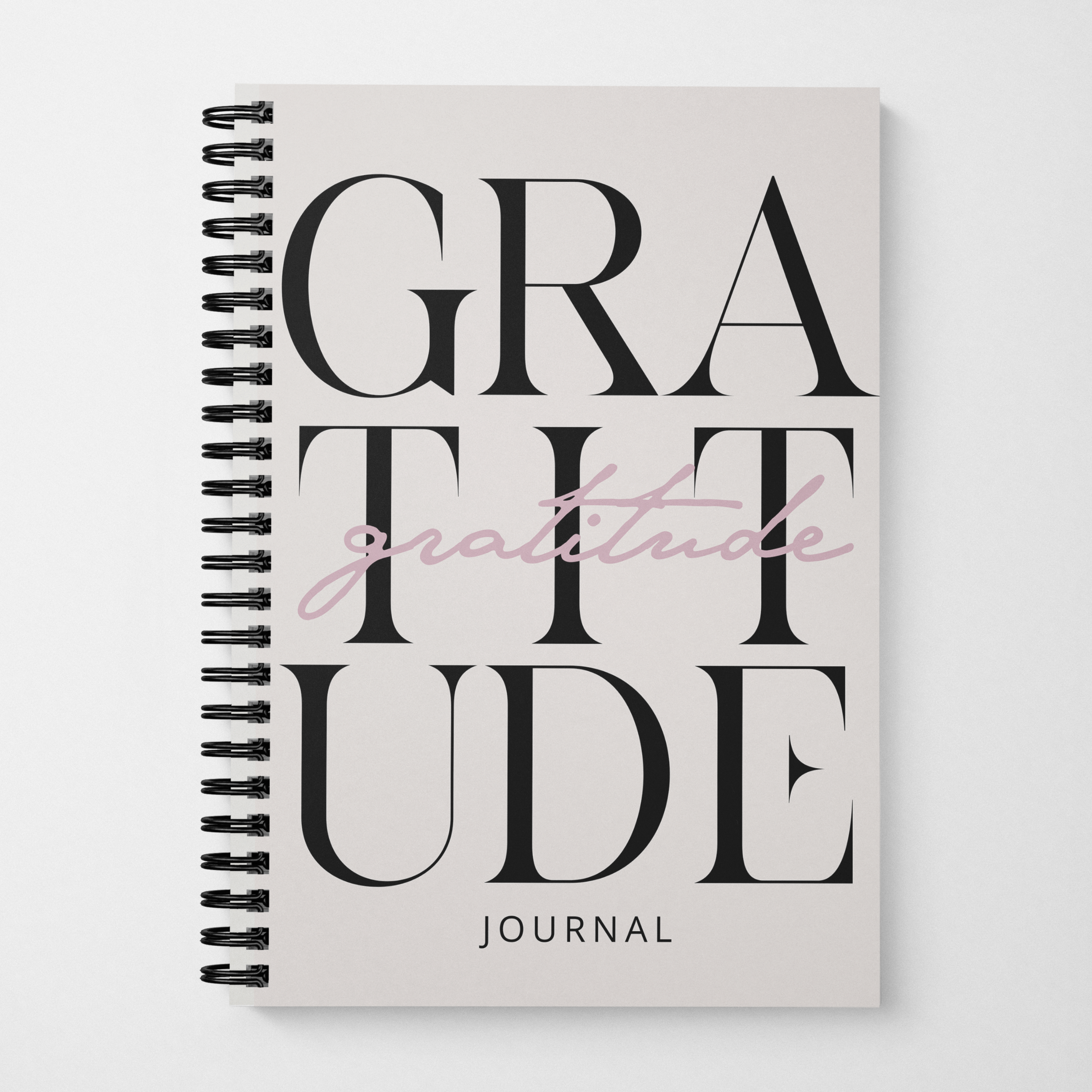 Gratitude Journal-Beige and Pink