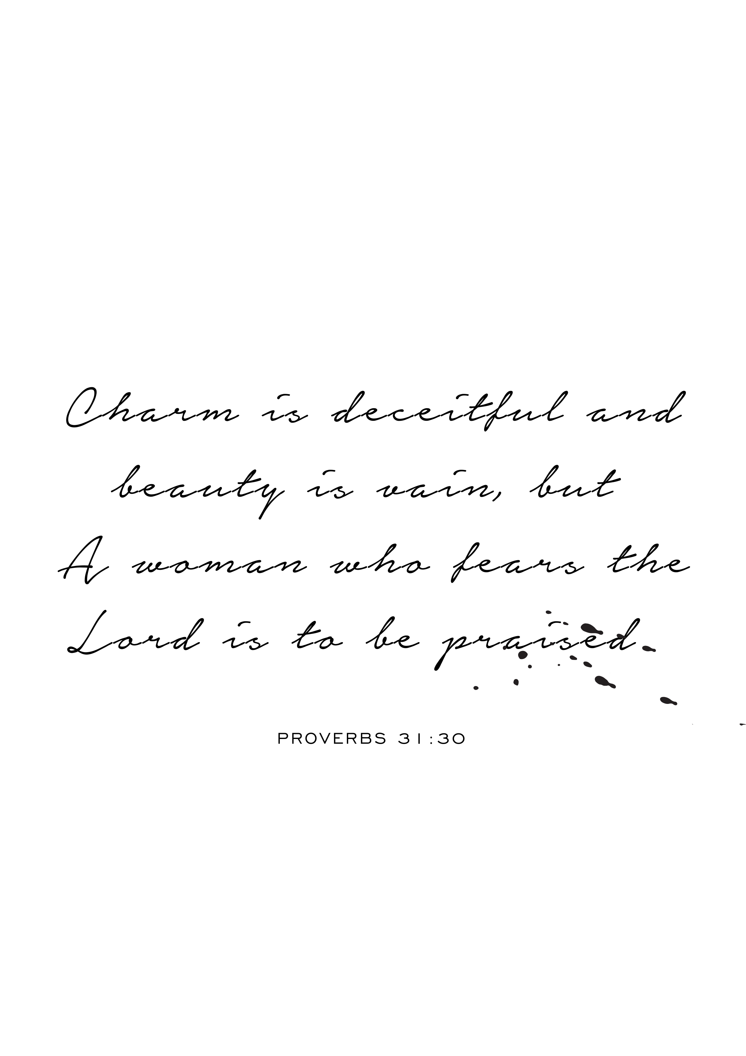 Proverbs 31:30