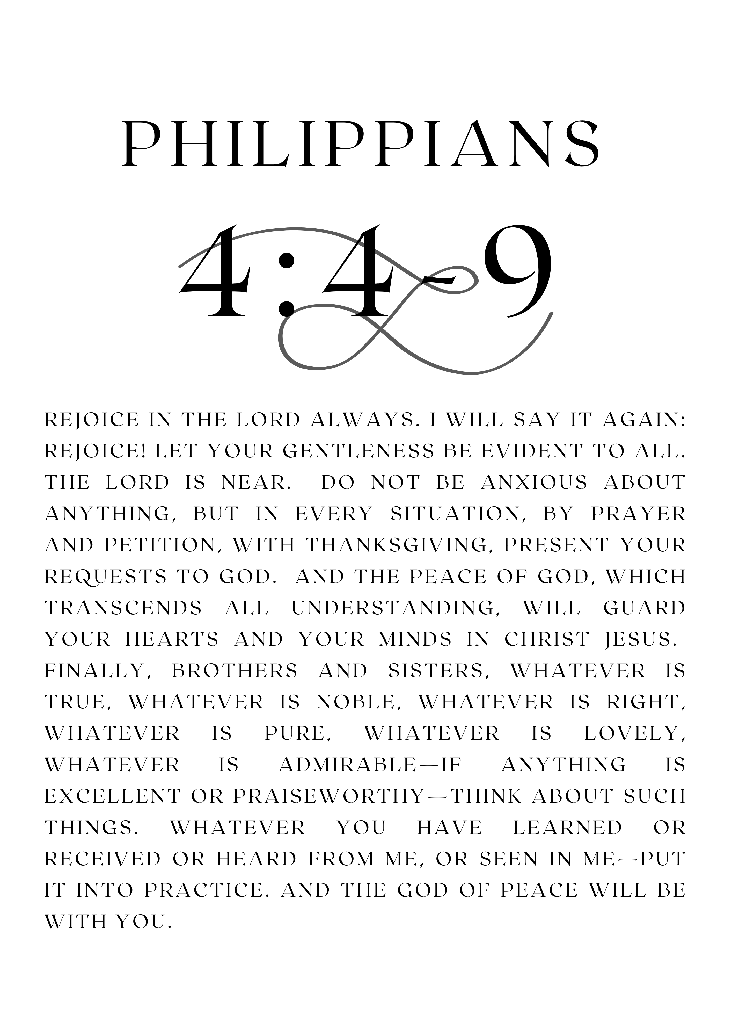 Philippians 4 4 9 Christian Poster Scripture Bella Philippians 4 4 9 christian poster scripture bella