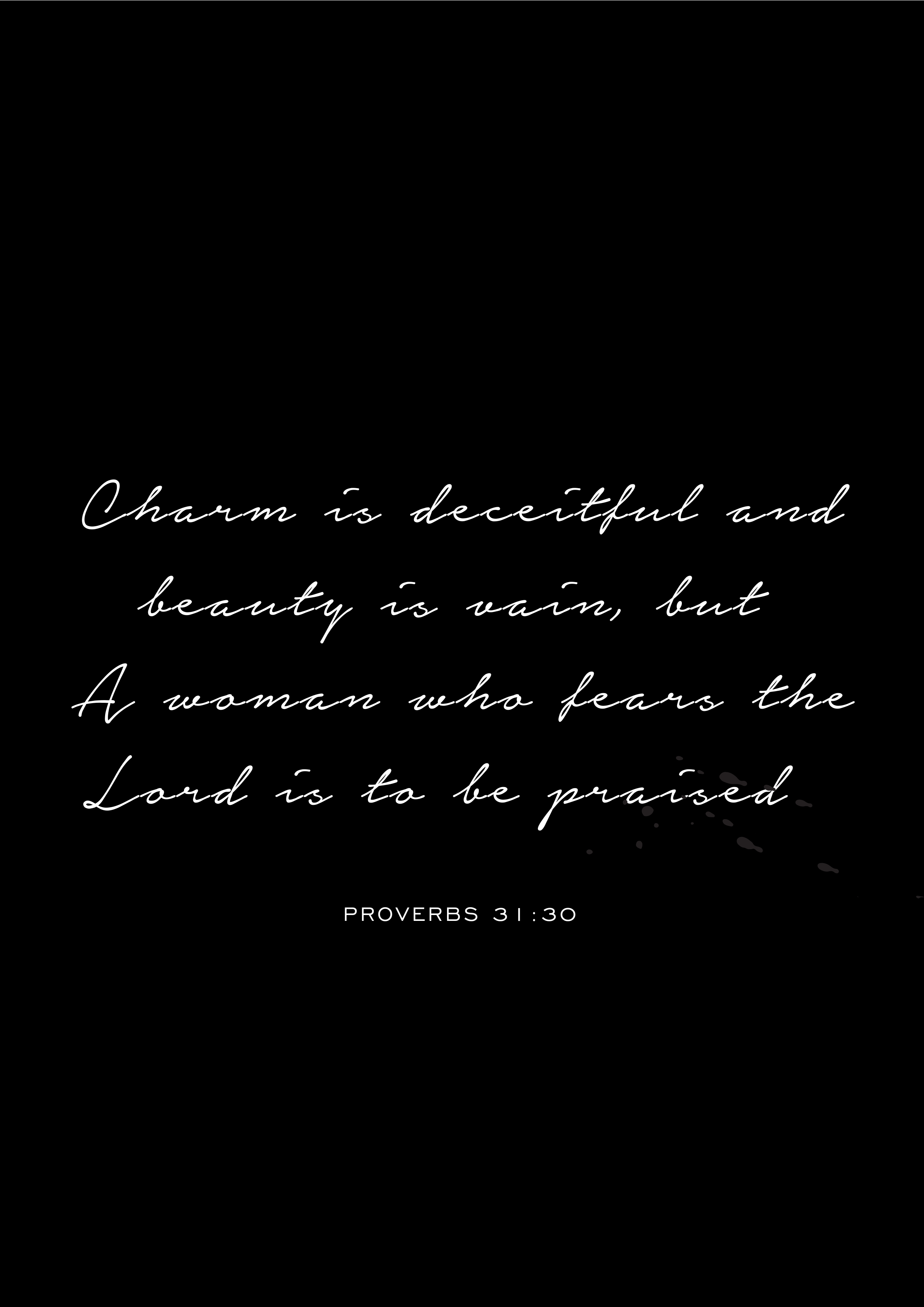 Proverbs 31:30