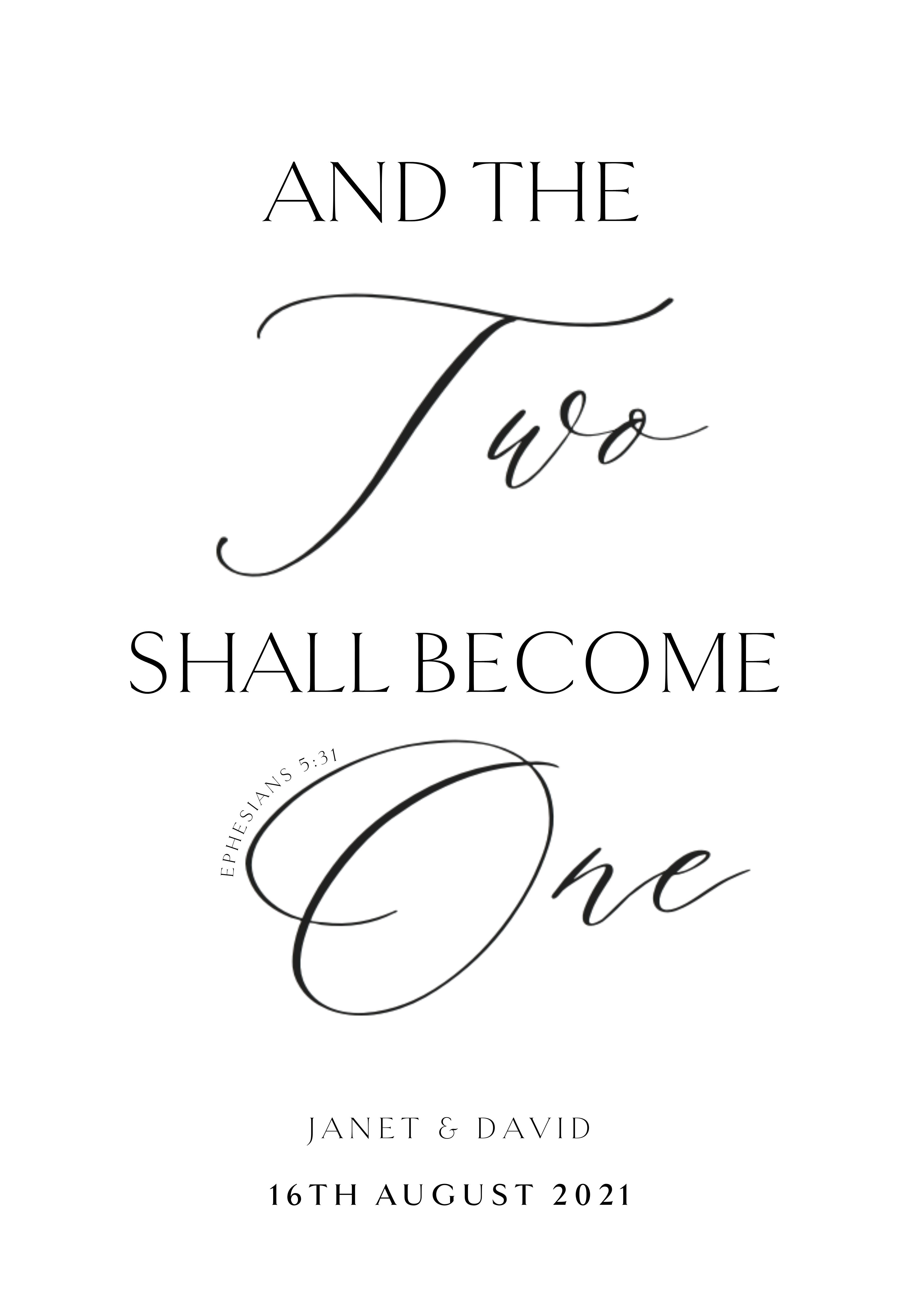Personalised Christian Poster