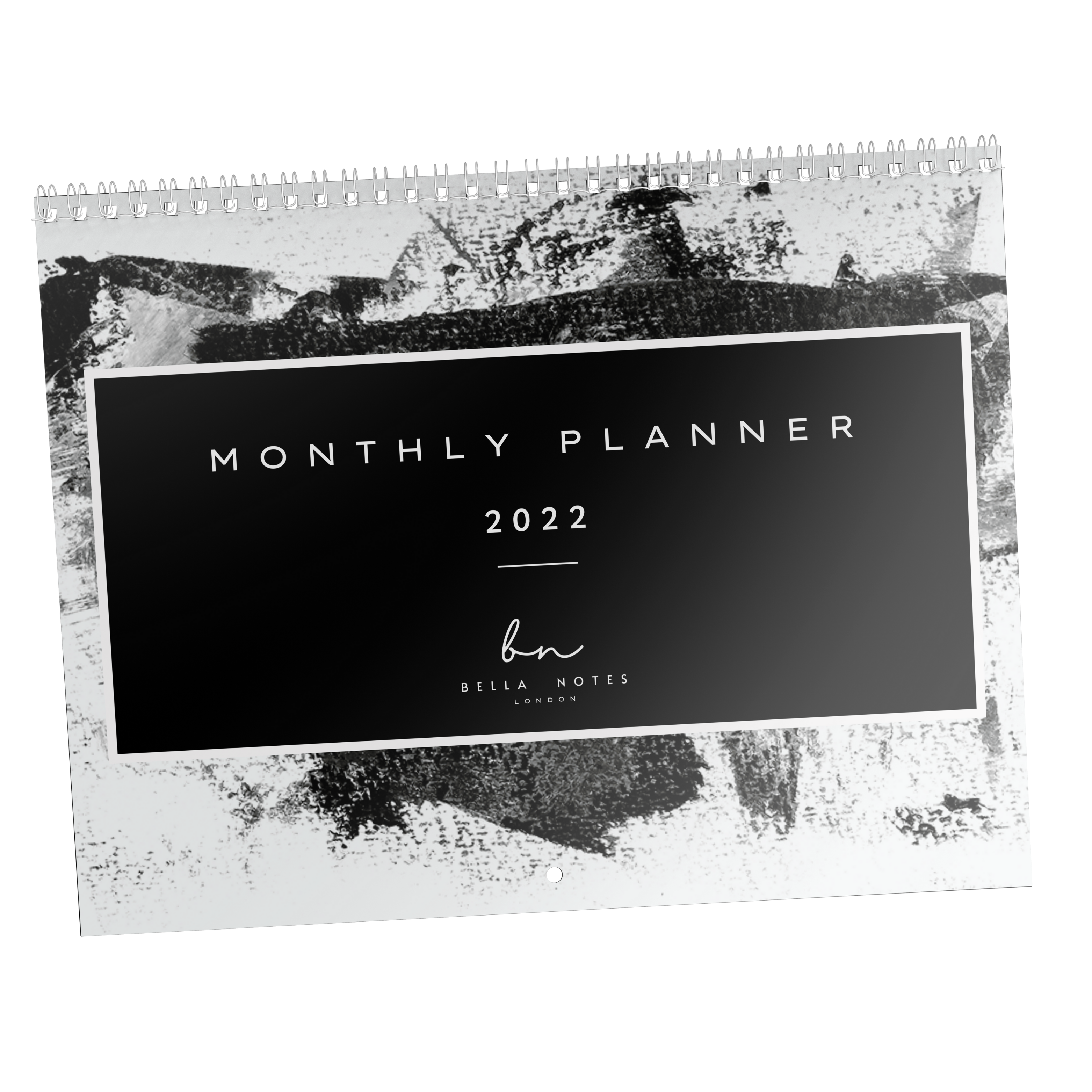 Mono Paint Monthly Planner 2022