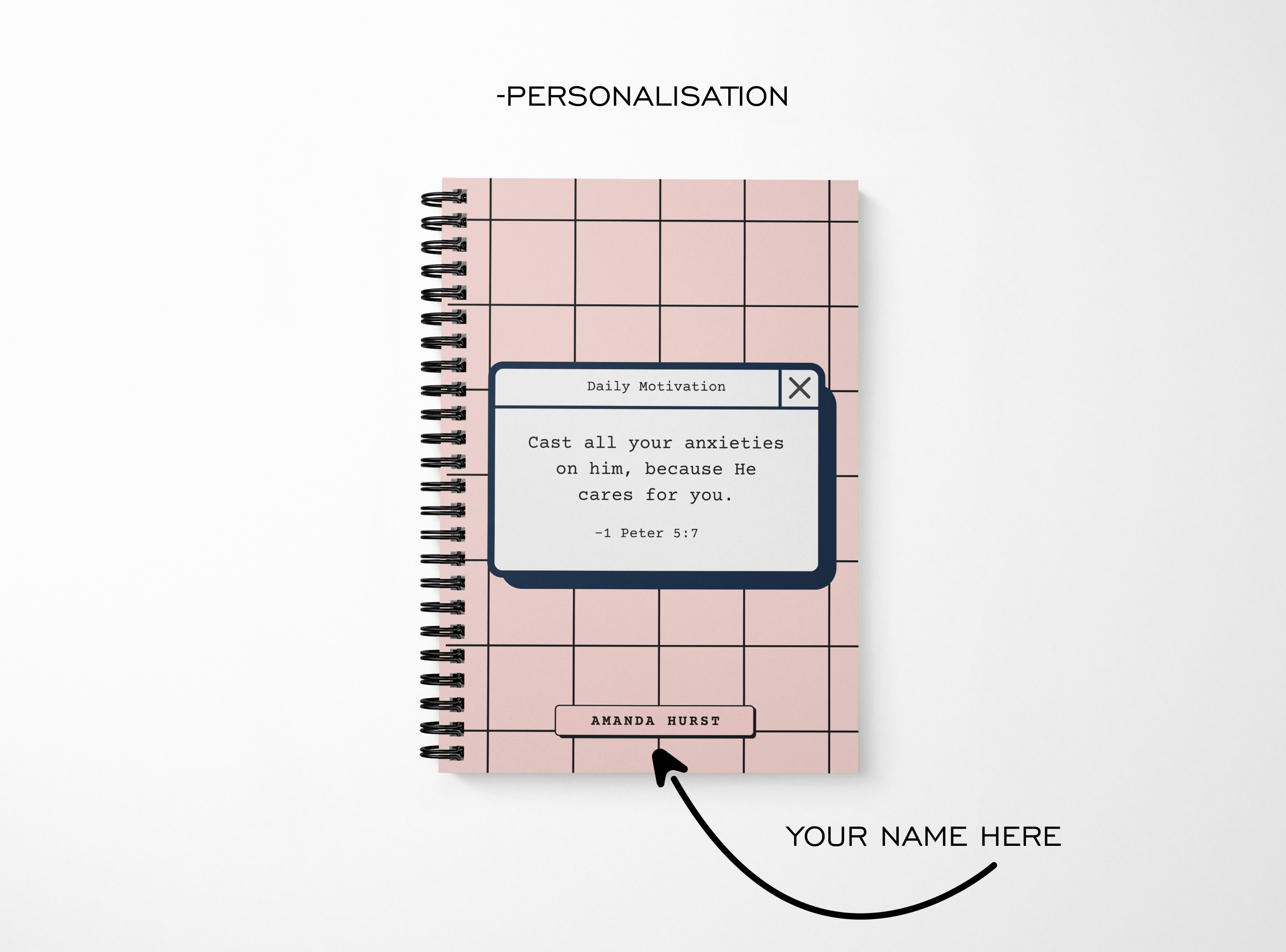 Cast Your Cares Notebook