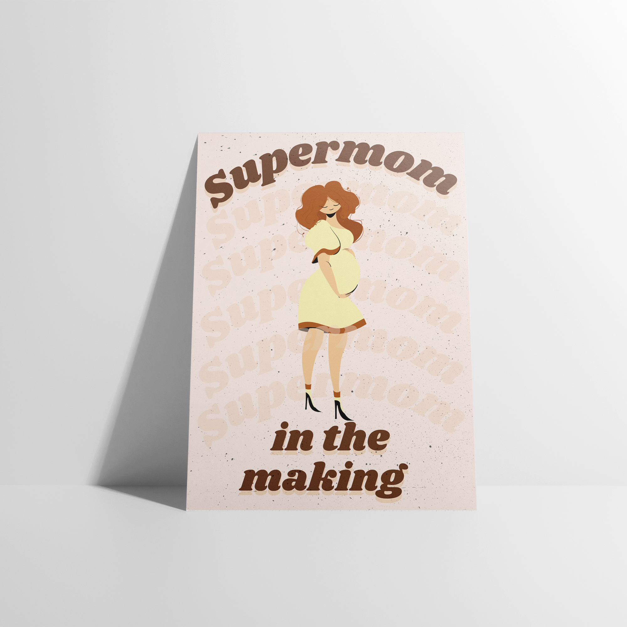 Supermom in the making  V2 Greeting card