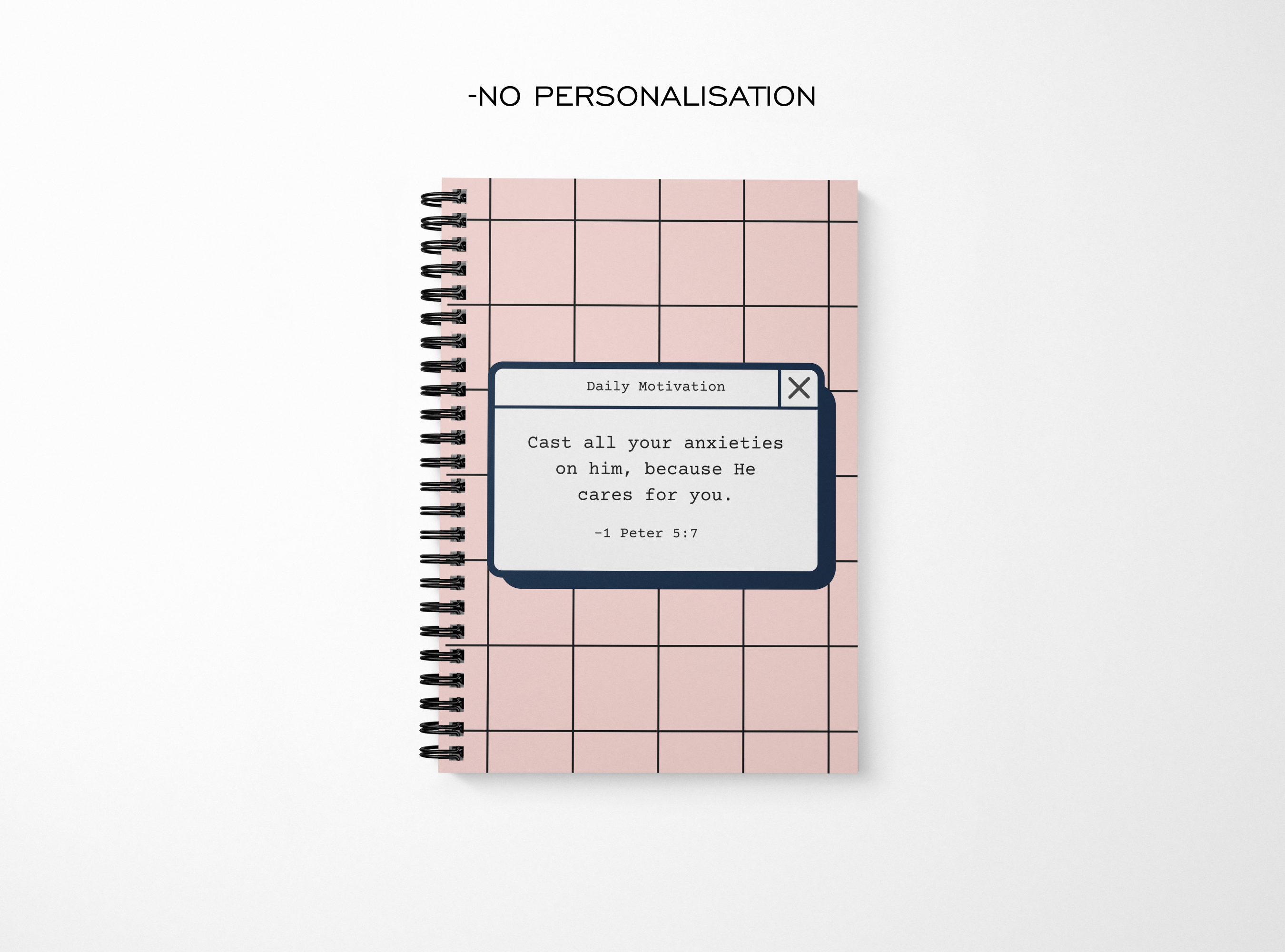 Cast Your Cares Notebook