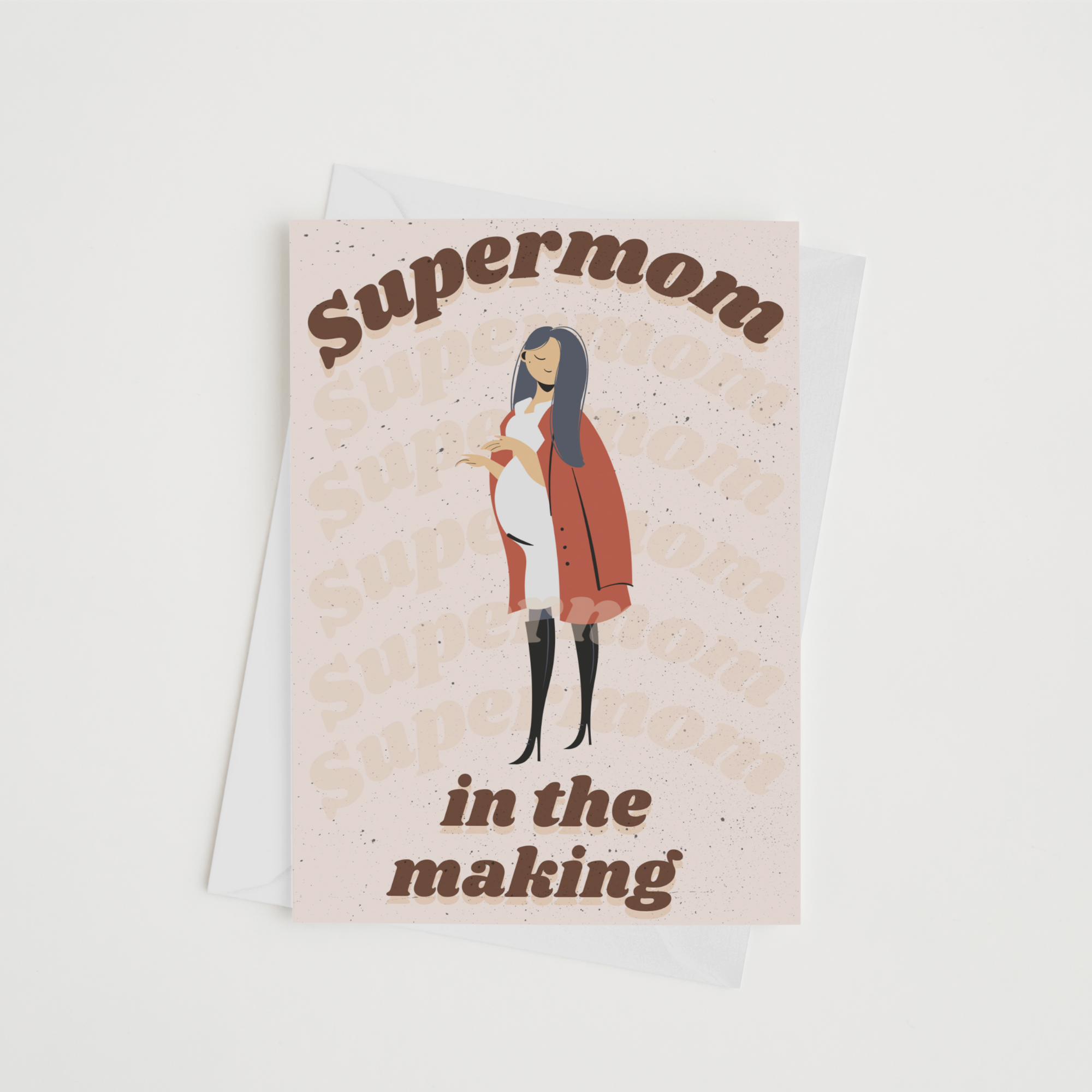 Supermom in the making  V3 Greeting card