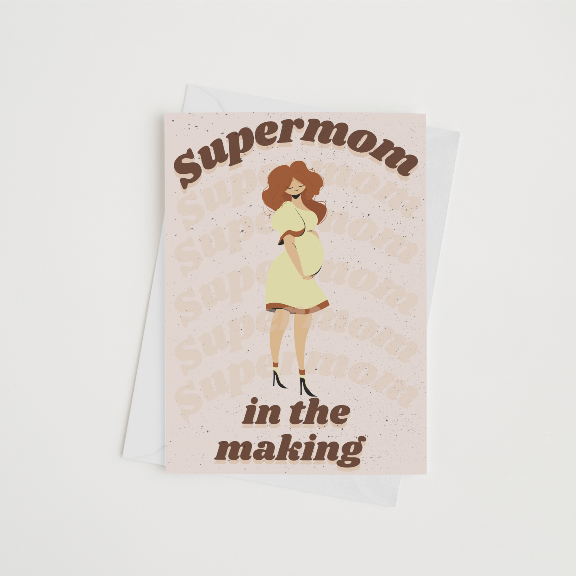 Supermom in the making  V2 Greeting card