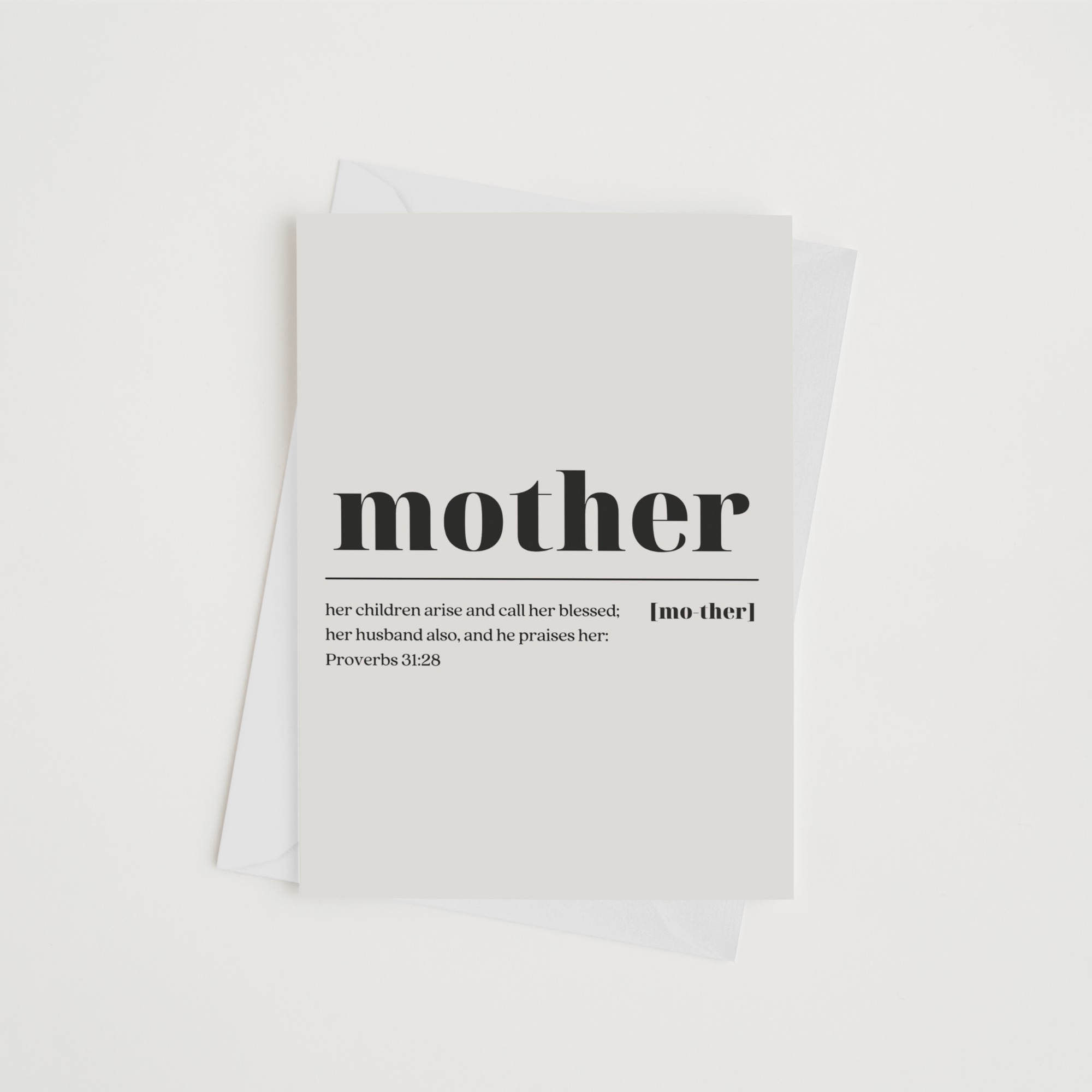 Mother Explanation Greeting Card