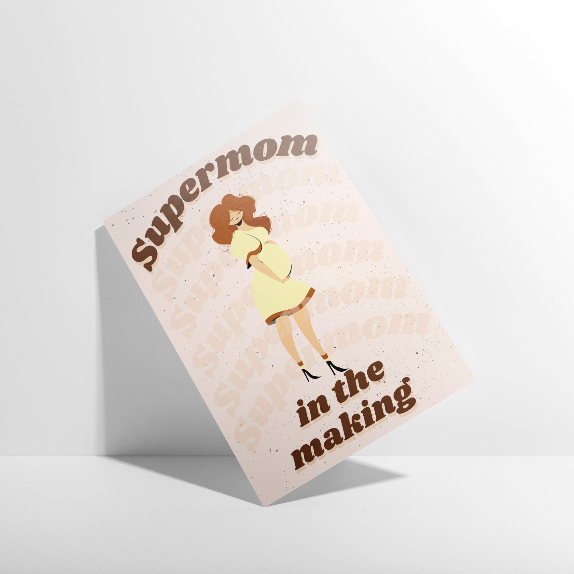 Supermom in the making  V2 Greeting card