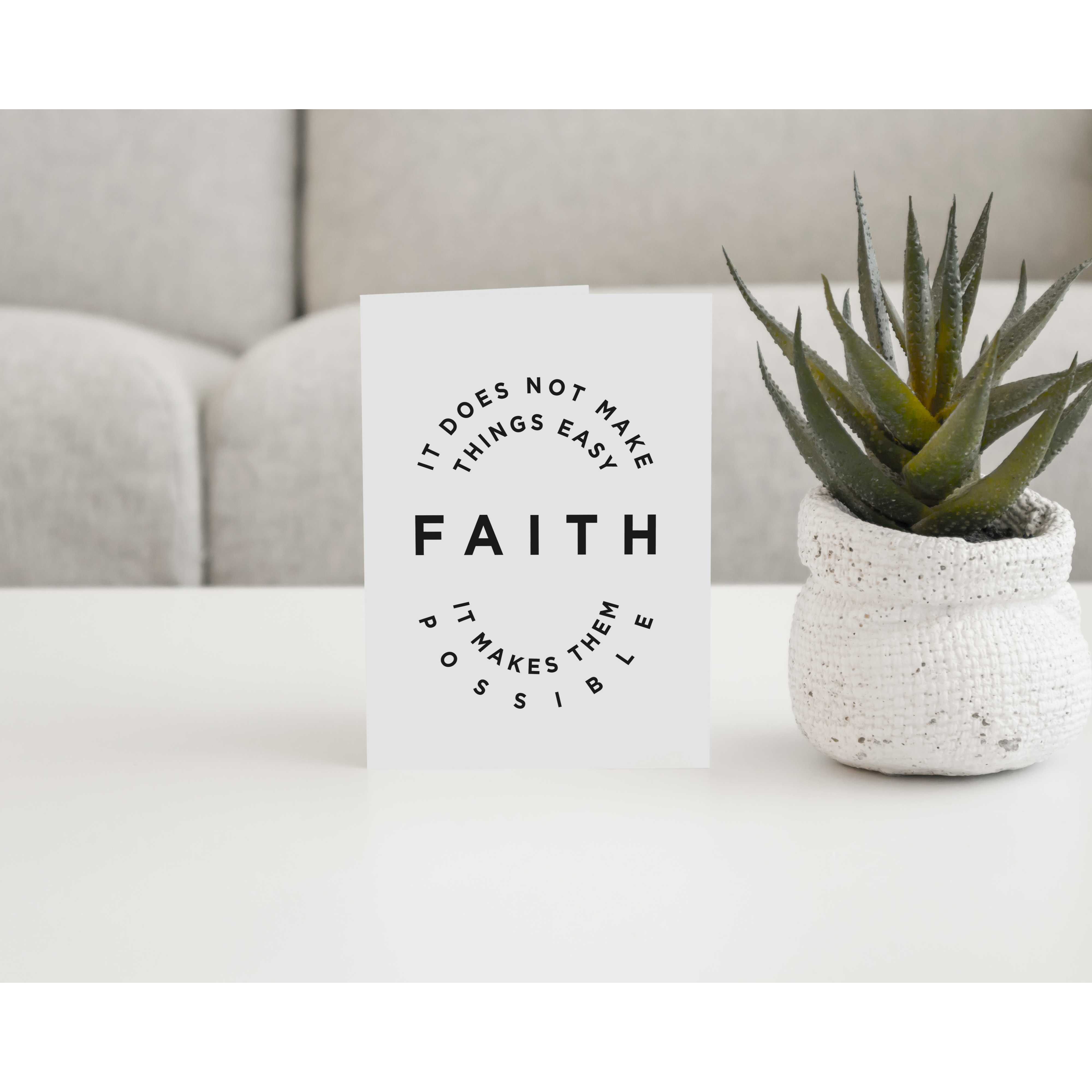 FAITH GREETING CARD