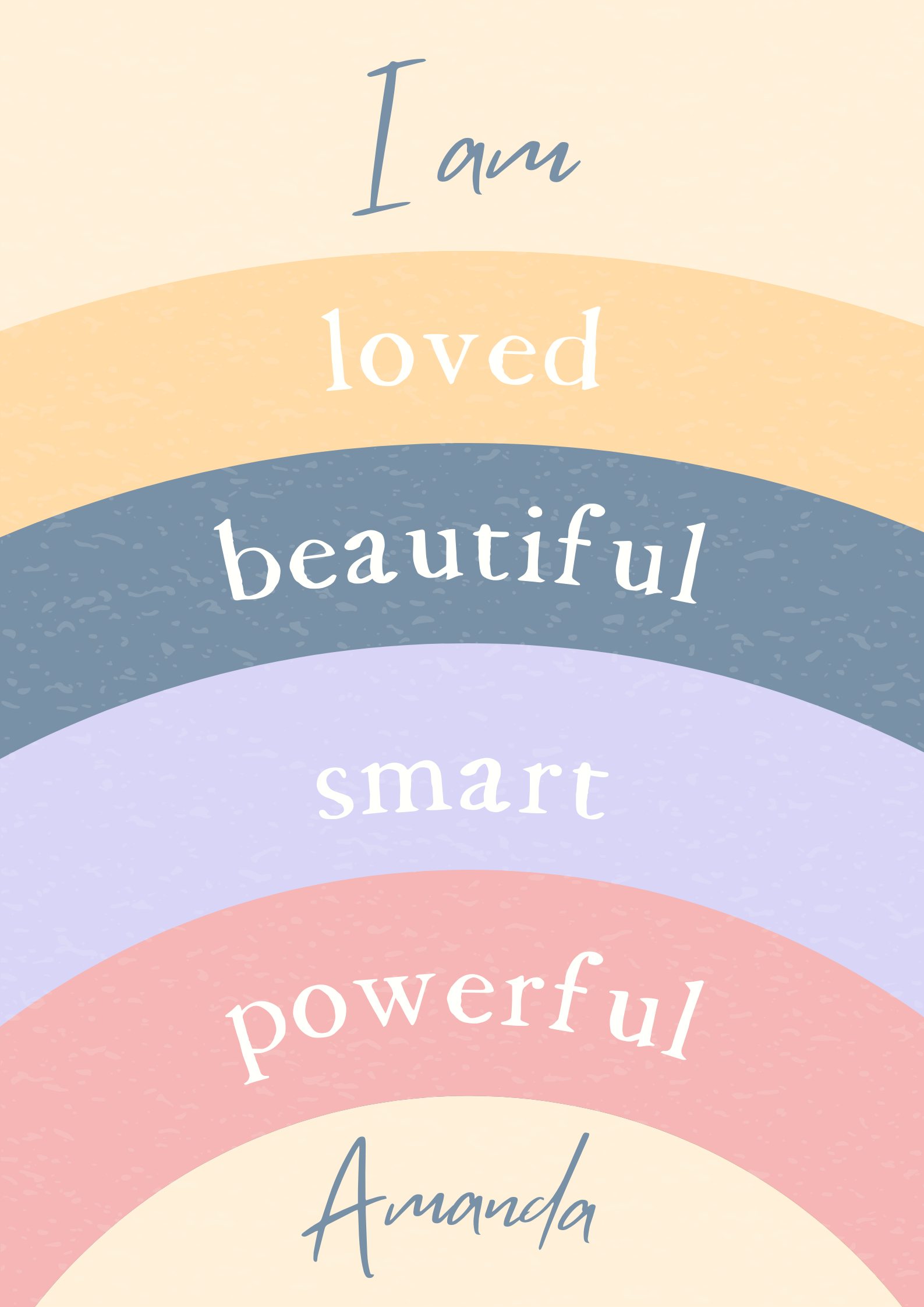 Kids Personalised Christian Poster