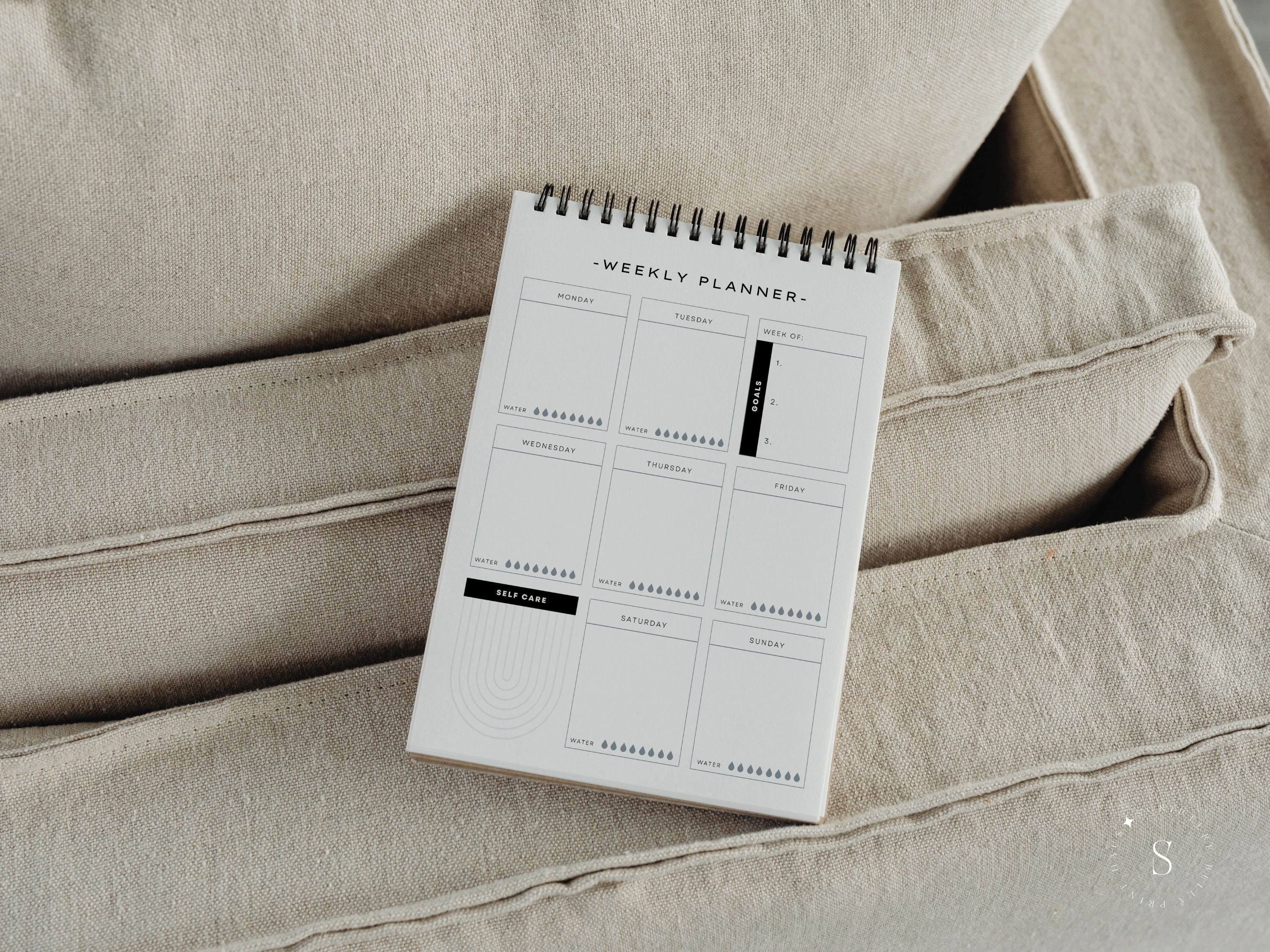Weekly Undated Planner Pad- White