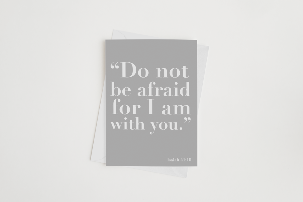 DO NOT BE AFRAID CARD