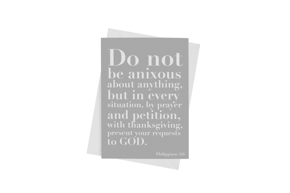 DO NOT BE ANXIOUS CARD