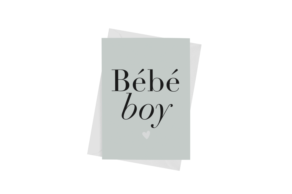 BEBE BOY BLUE GREETING CARD