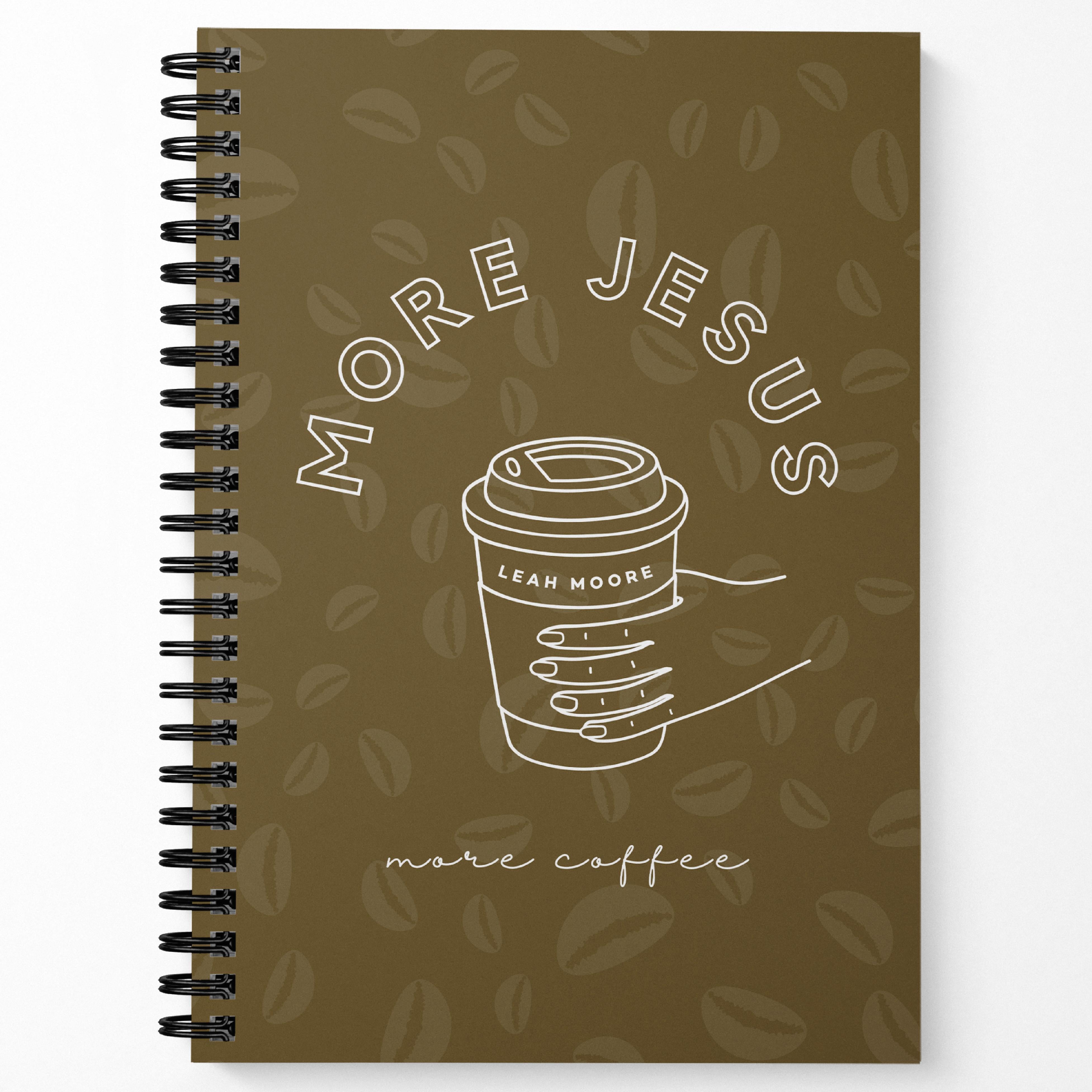 More Jesus More Coffee Notebook