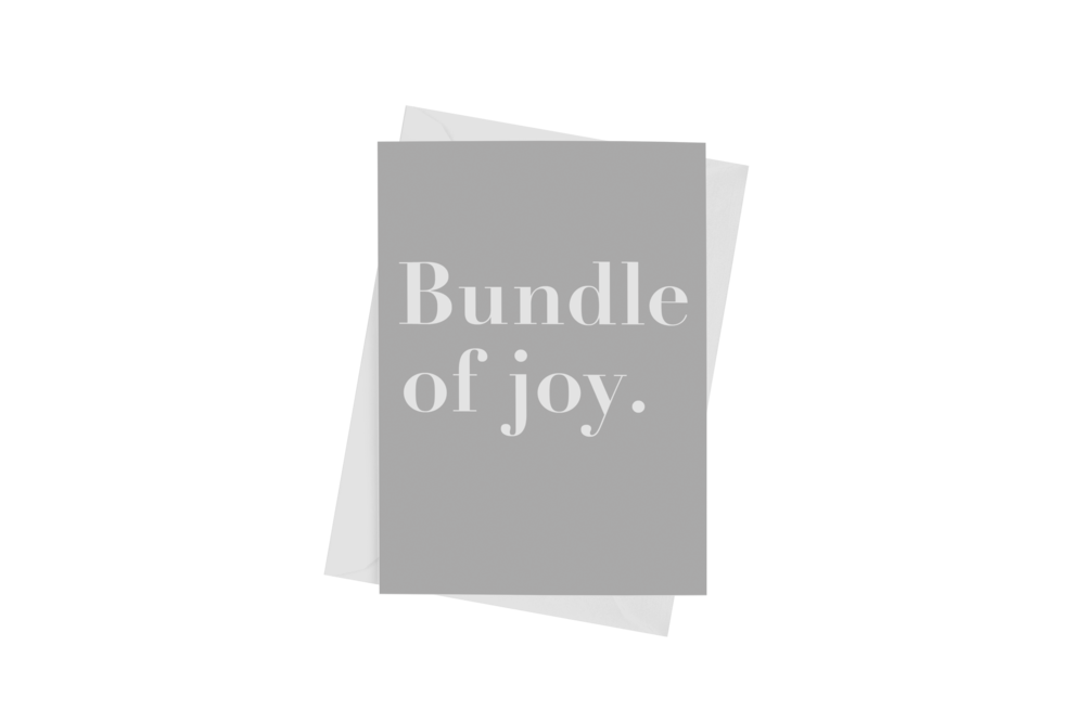 BUNDLE OF JOY GREETING CARD