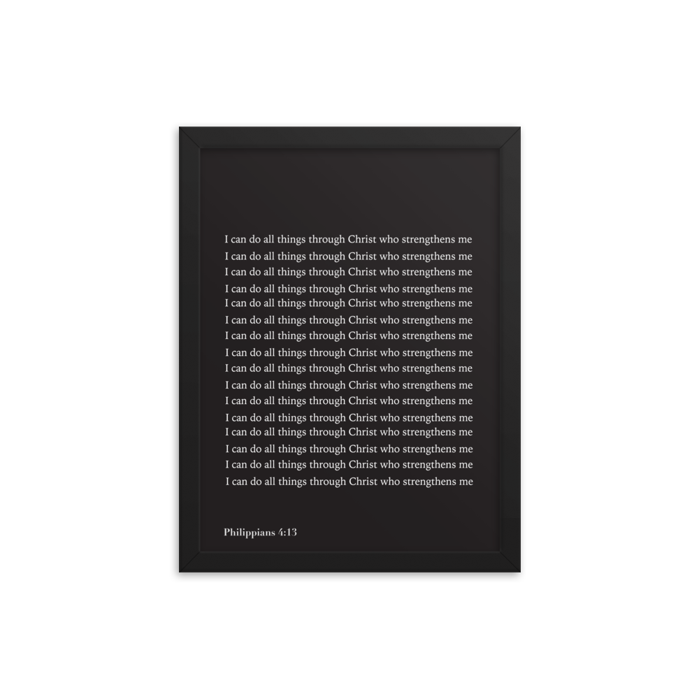 I can do all things through christ, christian art print