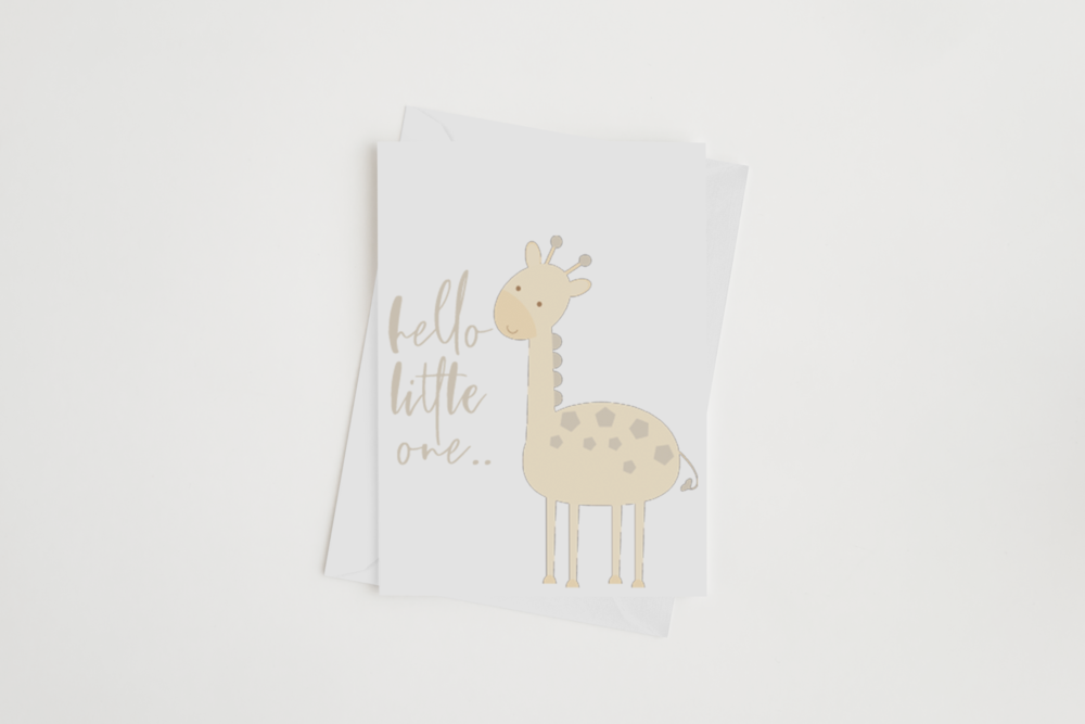 HELLO BABY CARD