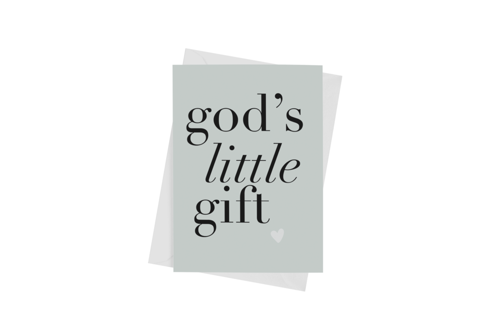 GOD'S LITTLE GIFT (Boy) CARD