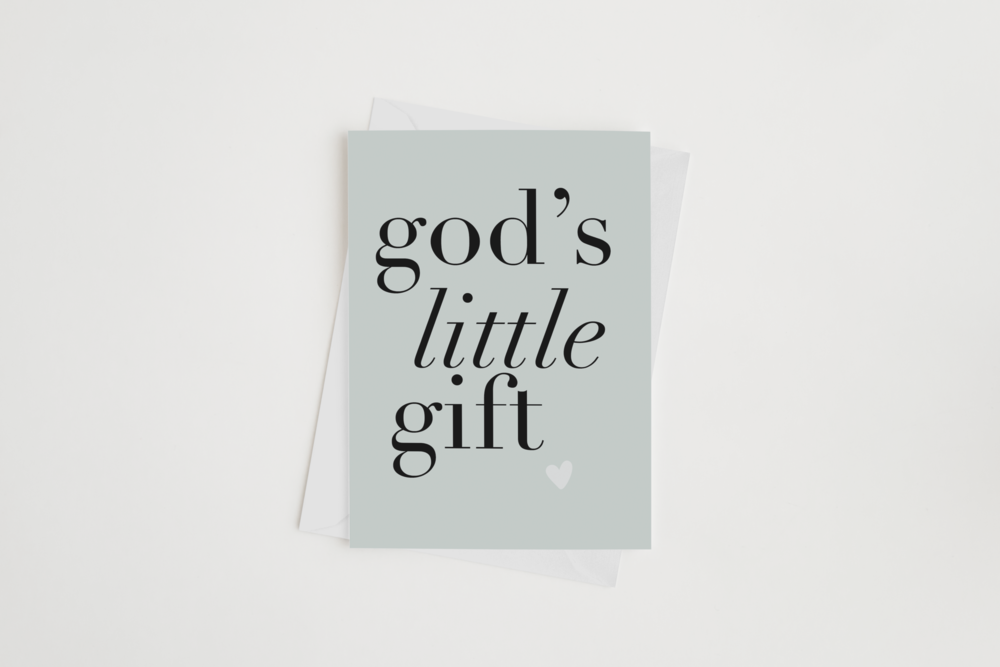 GOD'S LITTLE GIFT (Boy) CARD