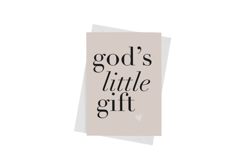 GOD'S LITTLE GIFT (Girl) CARD