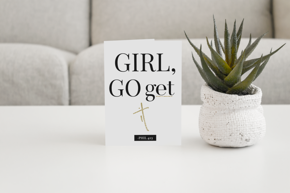 GIRL GO GET IT CARD