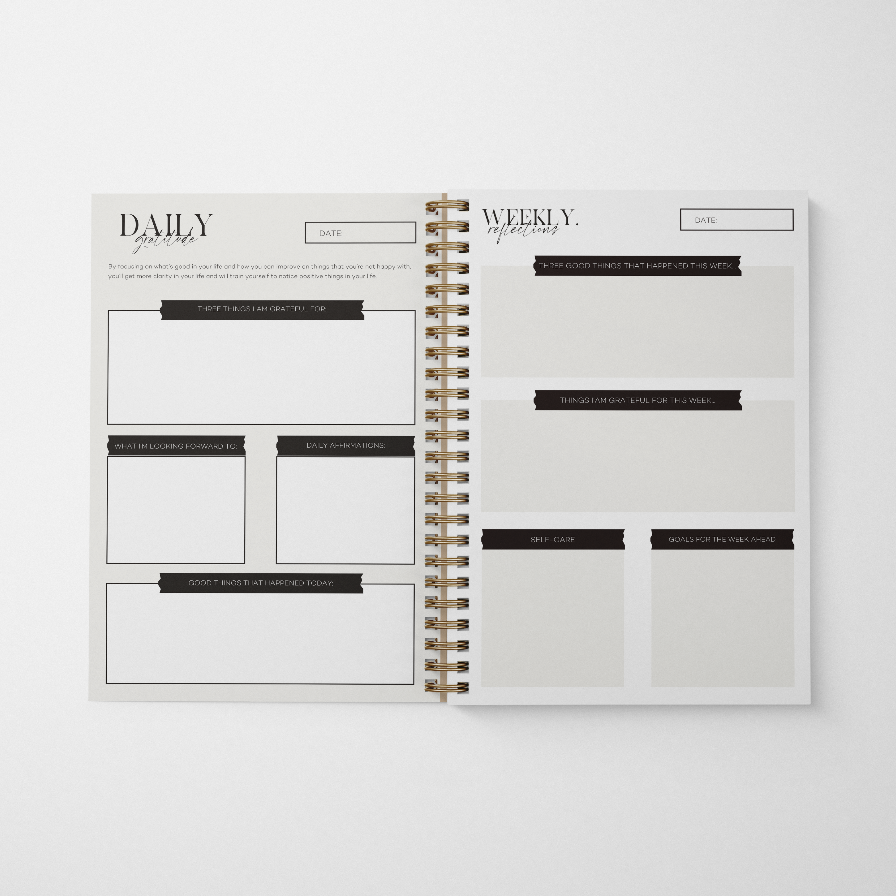 Gratitude Journal-Tiger