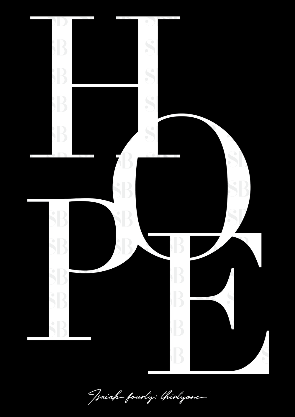 HOPE CHRISTIAN POSTER