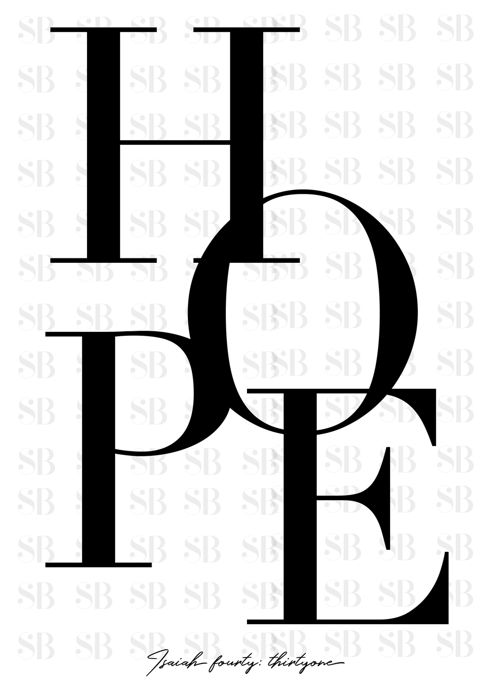 HOPE CHRISTIAN POSTER