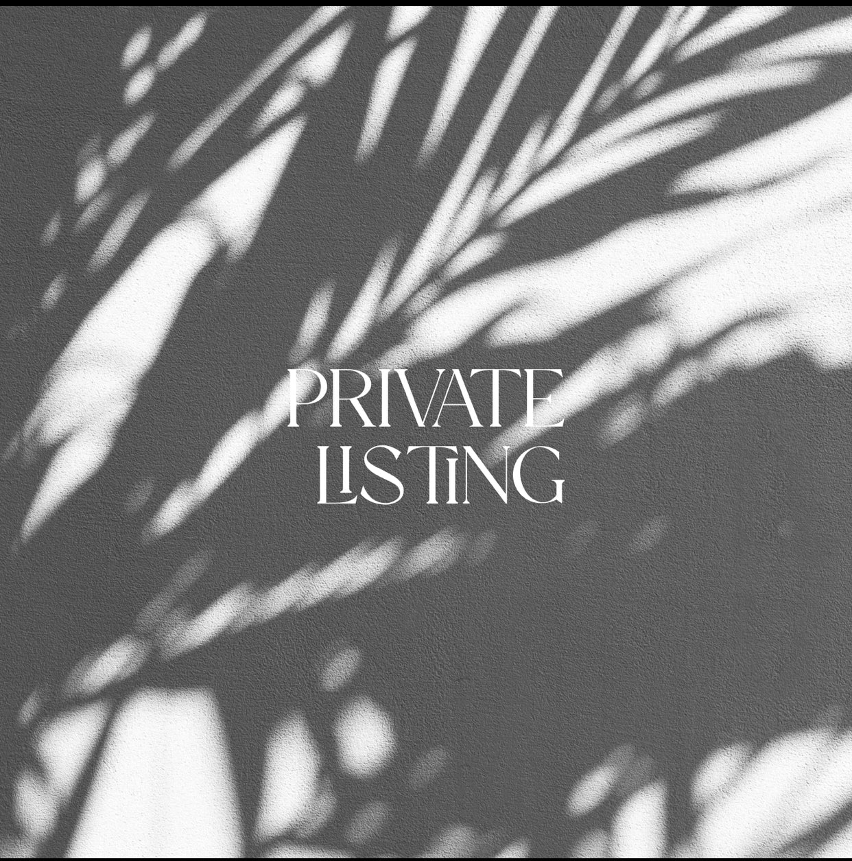 PRIVATE LISTING FOR O.O