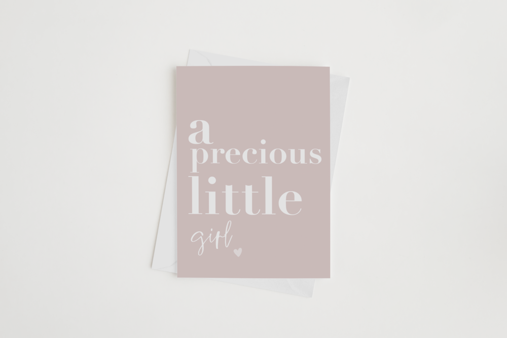 PRECIOUS LITTLE GIRL CARD