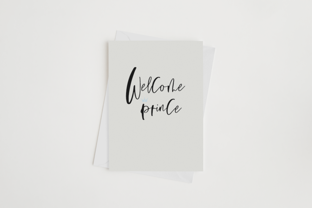 WELCOME PRINCE CARD